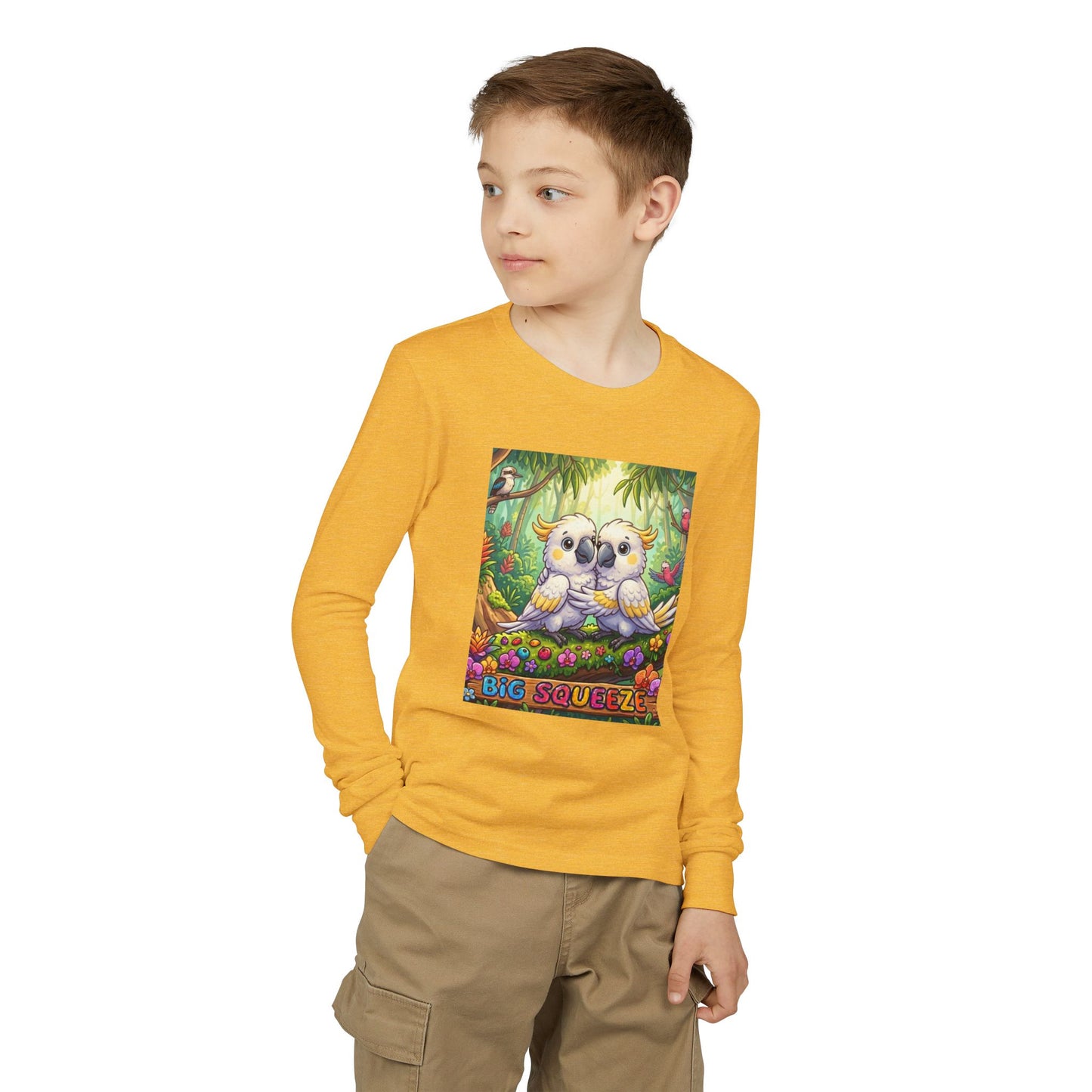 Big Squeeze Cockatoo Youth Jersey Long Sleeve Tee