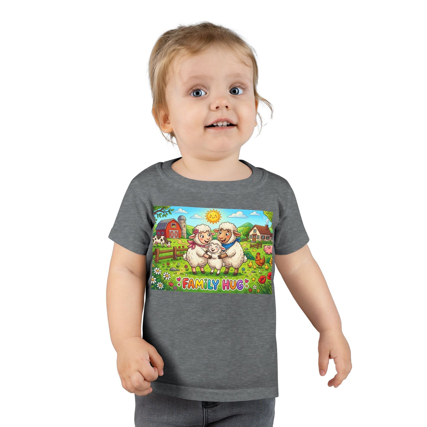 Family Hug Lamb Toddler T-shirt