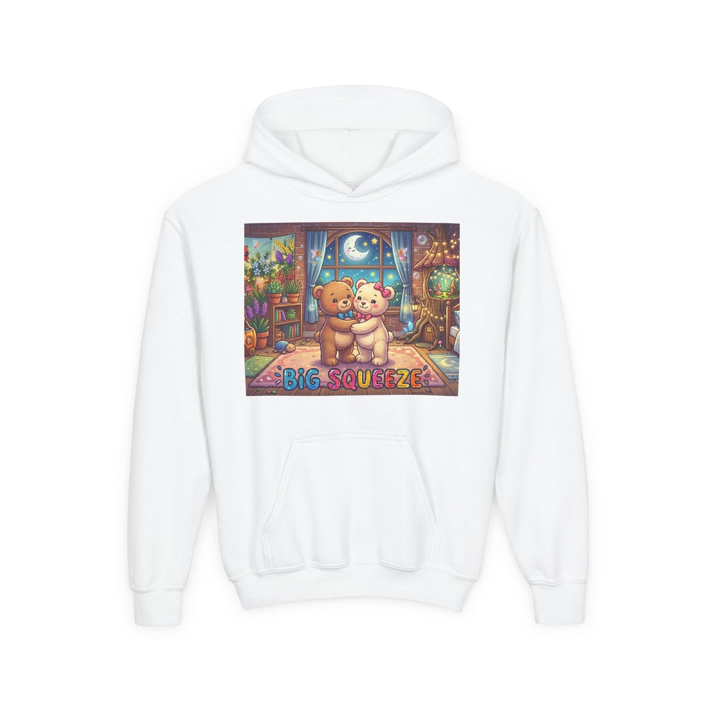Big Squeeze Teddy Youth Heavy Blend Hooded Sweatshirt