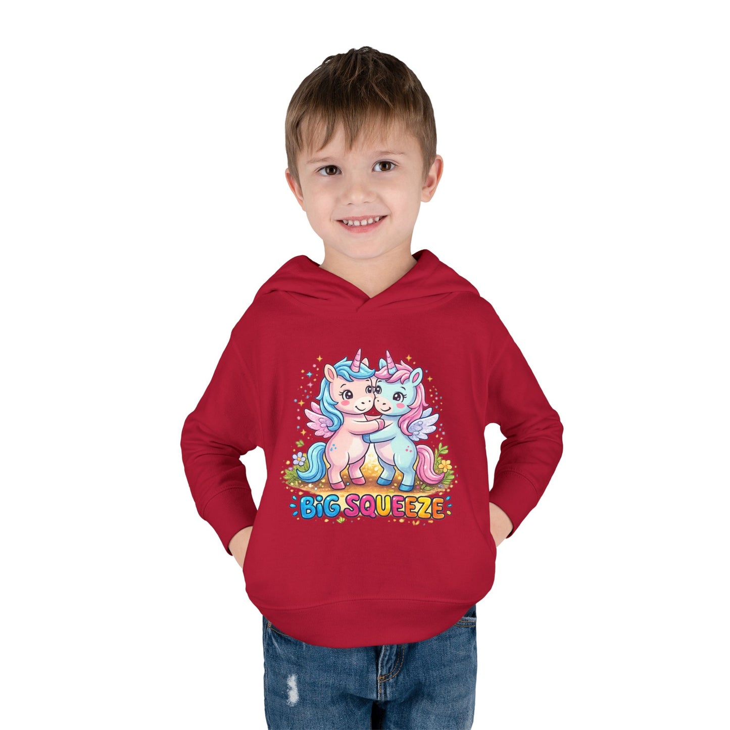 Big Squeeze Unicorn Toddler Pullover Fleece Hoodie