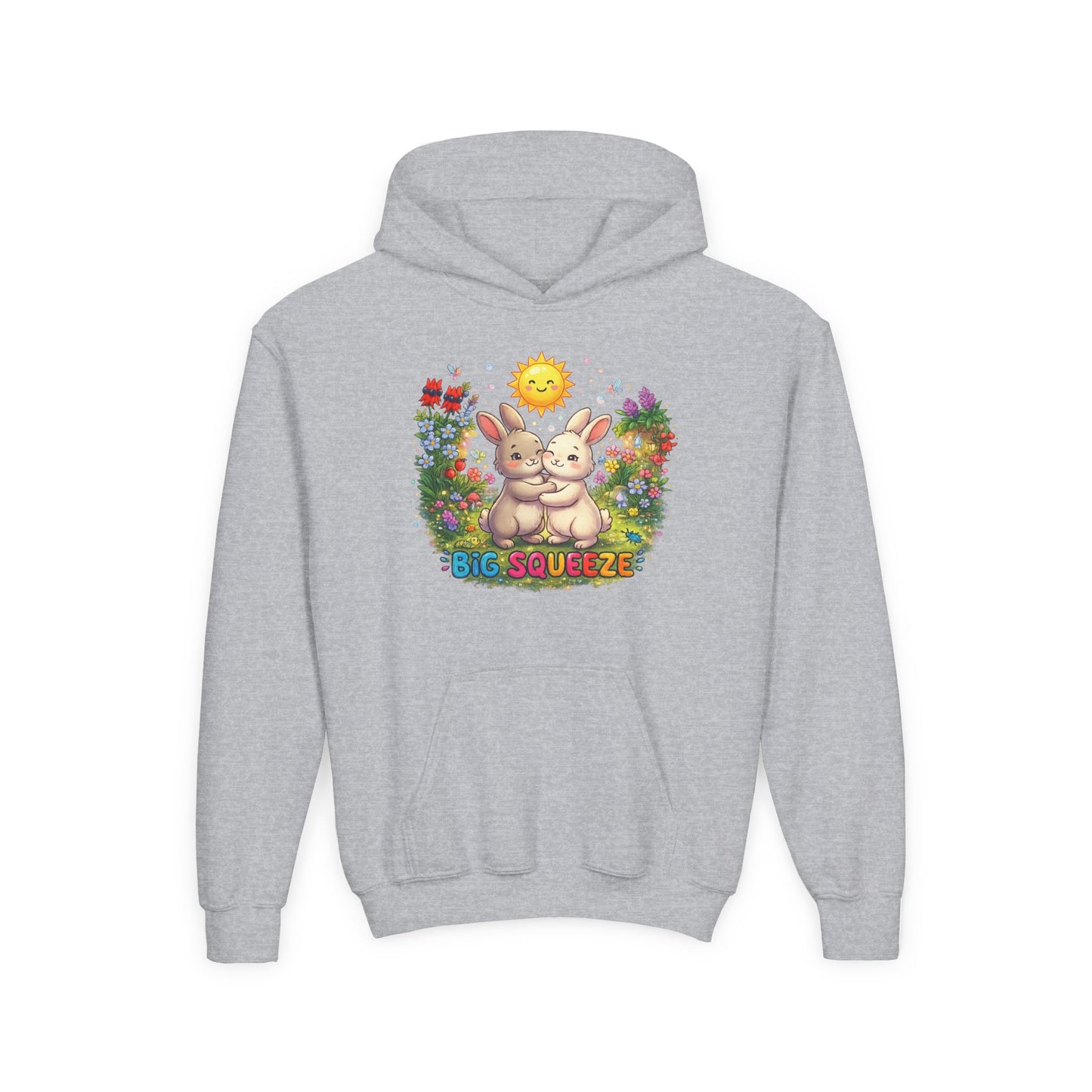 Big Squeeze Bunny Youth Heavy Blend Hooded Sweatshirt