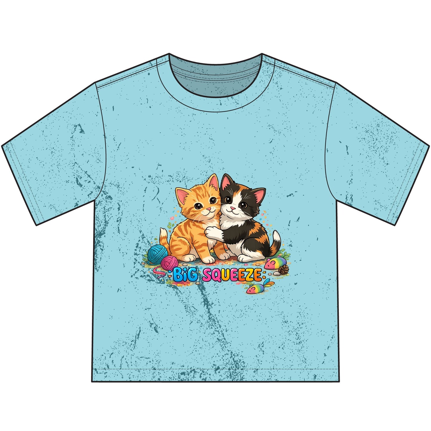 Big Squeeze Kitten Heavyweight Color Blast Youth T-Shirt