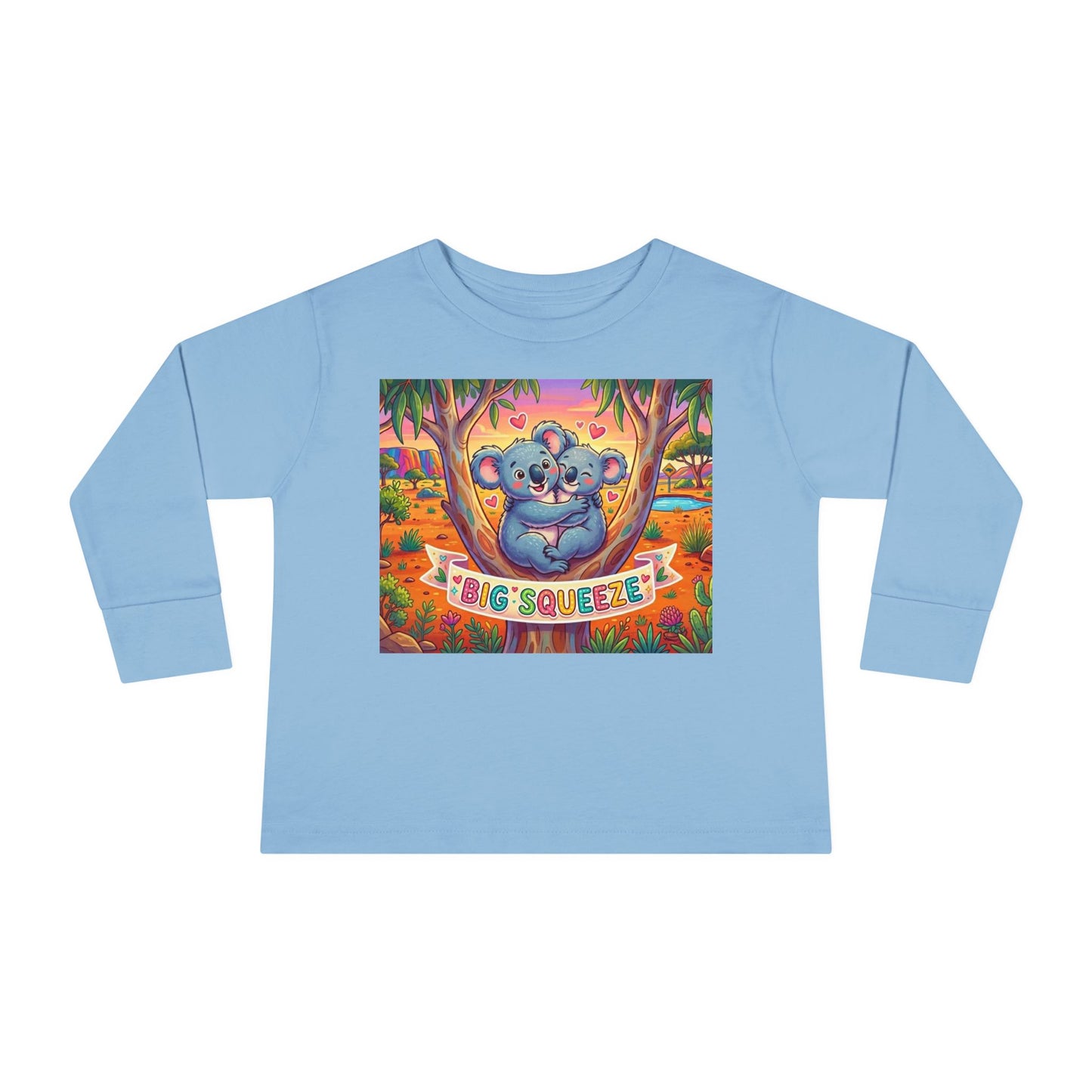 Big Squeeze Koala Toddler Long Sleeve Tee