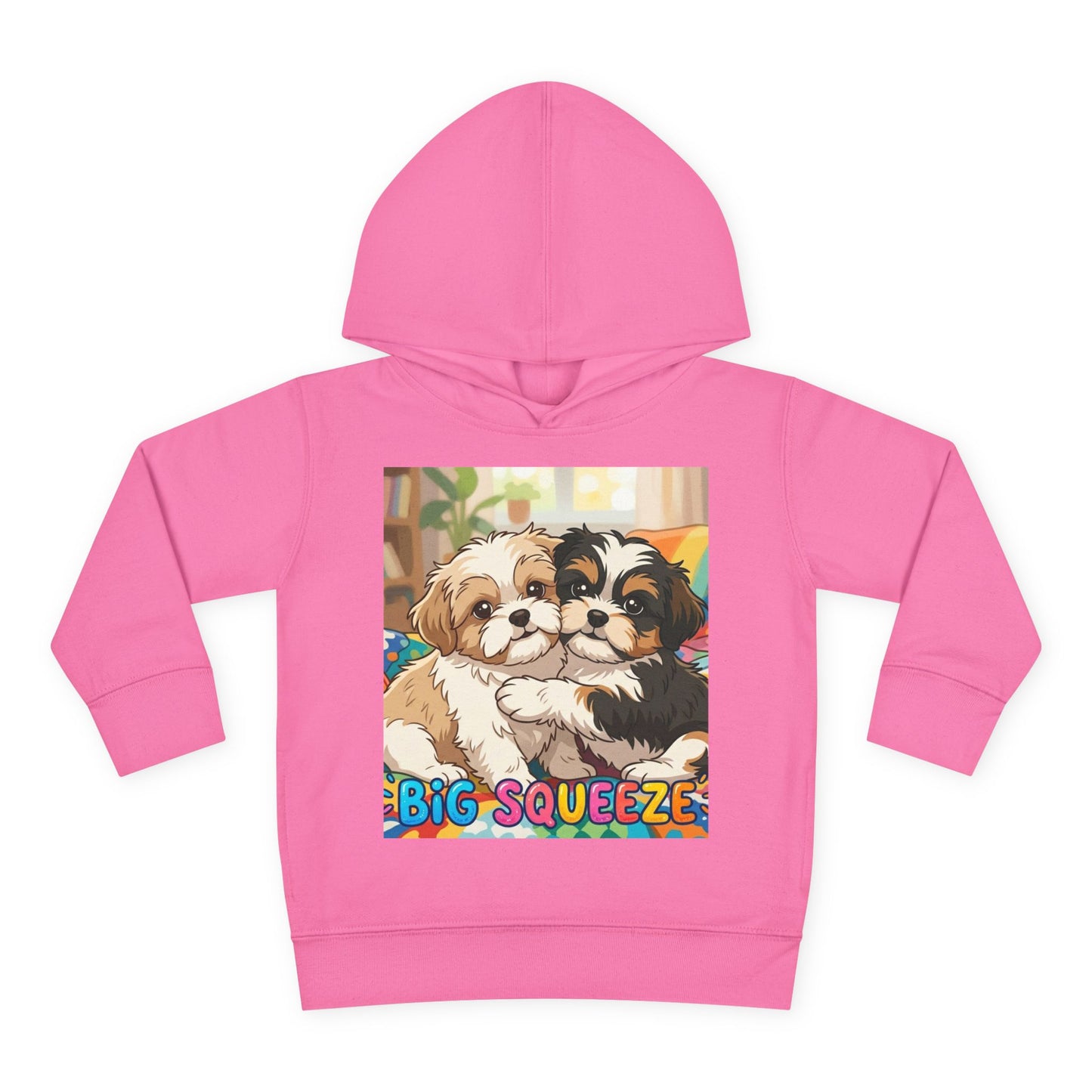 Big Squeeze Shih Tzu Toddler Pullover Fleece Hoodie