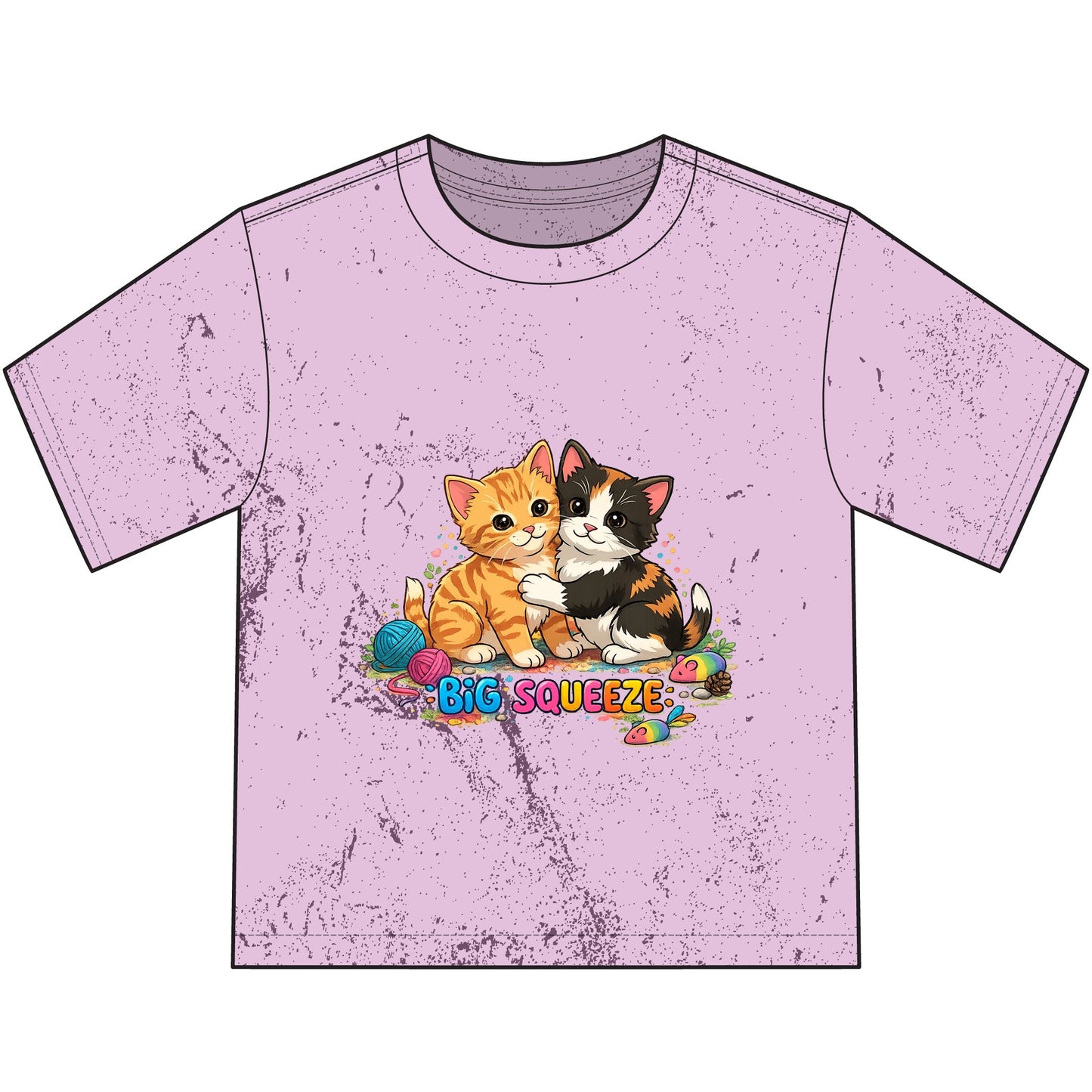 Big Squeeze Kitten Heavyweight Color Blast Youth T-Shirt