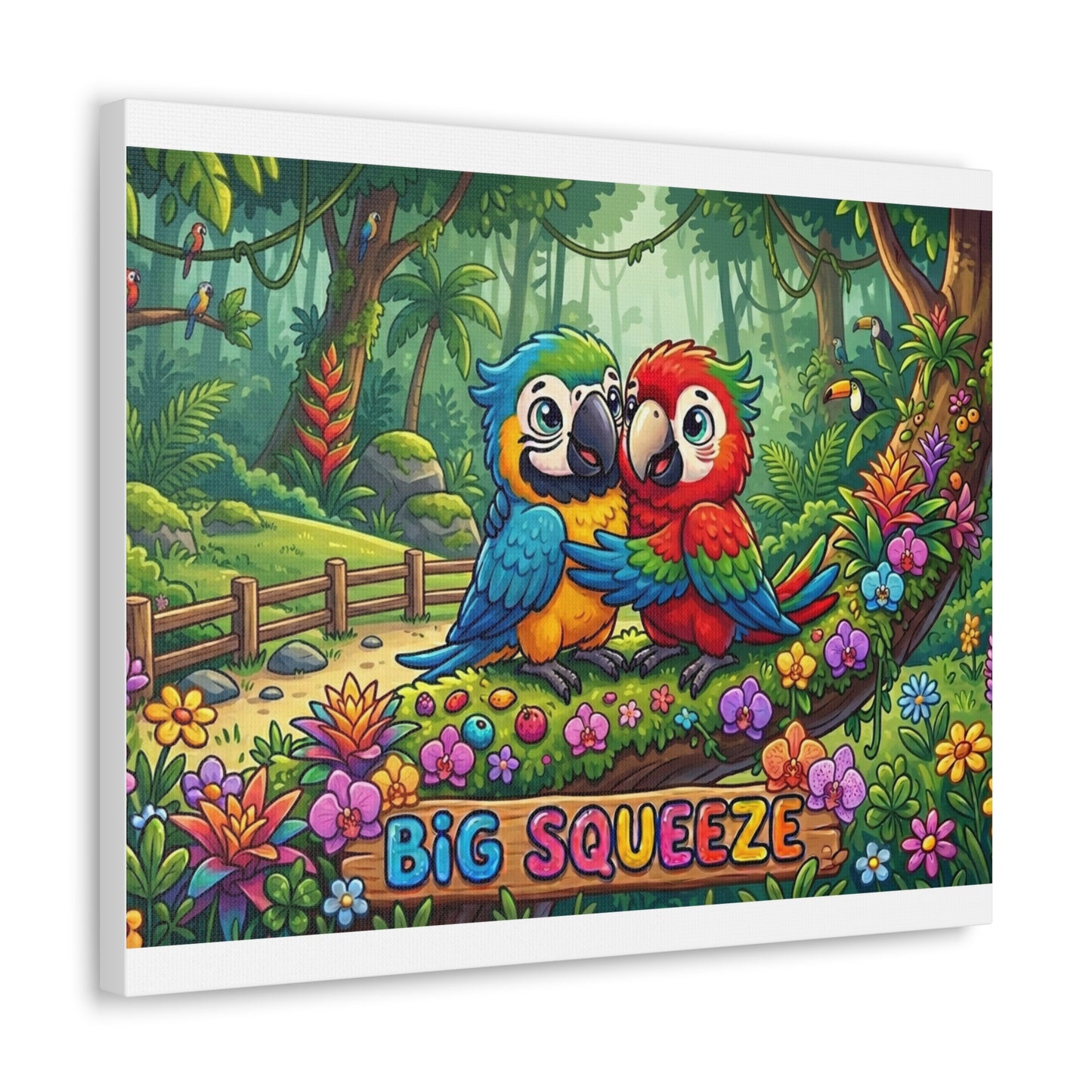 Big Squeeze Macaw Classic Canvas
