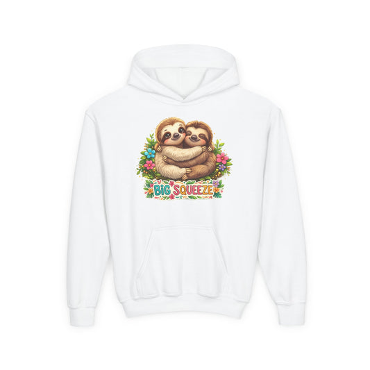 Big Squeeze Sloth Youth Heavy Blend Hooded Sweatshirt