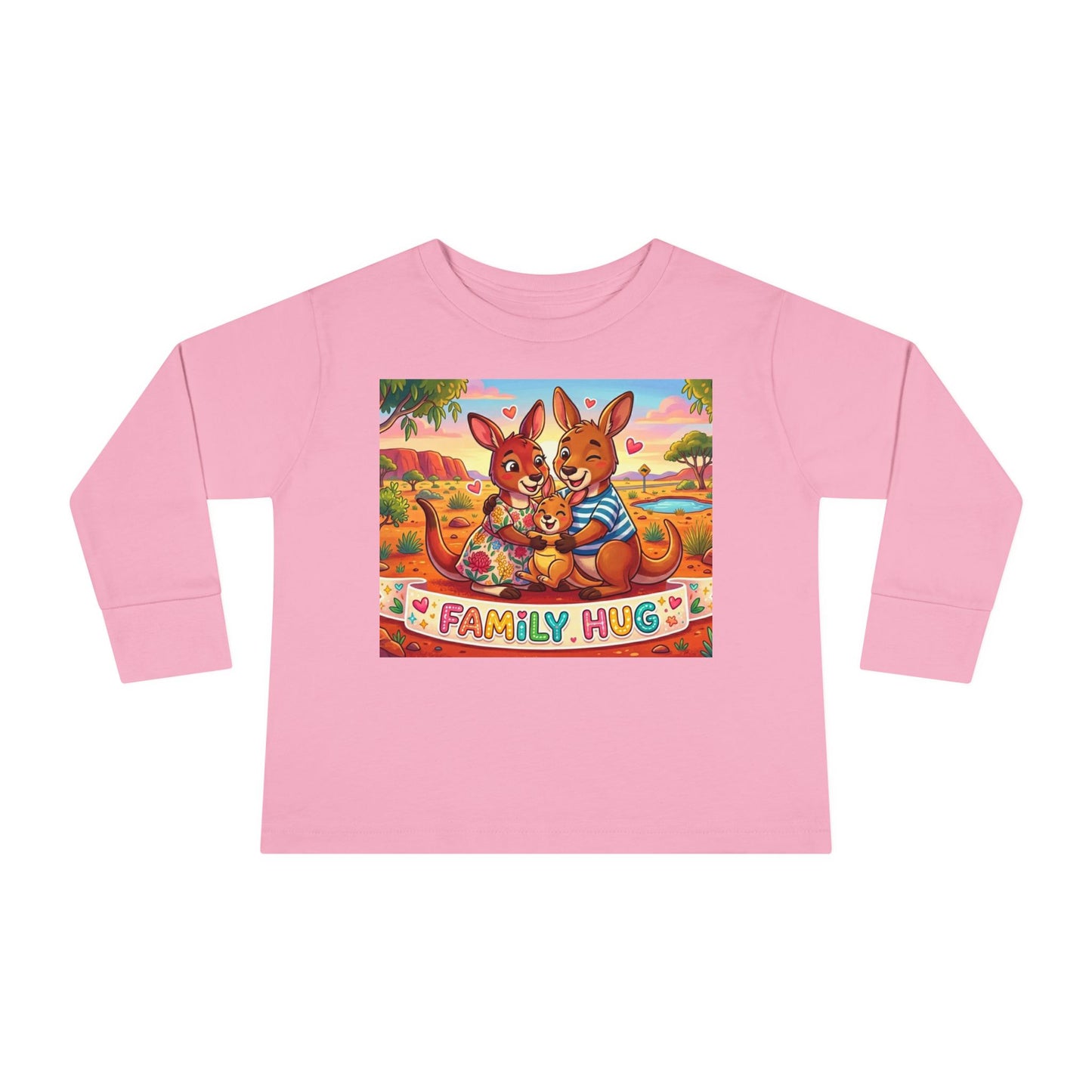 Family Hug Kangaroo Toddler Long Sleeve Tee