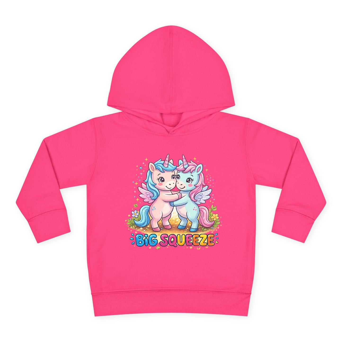 Big Squeeze Unicorn Toddler Pullover Fleece Hoodie