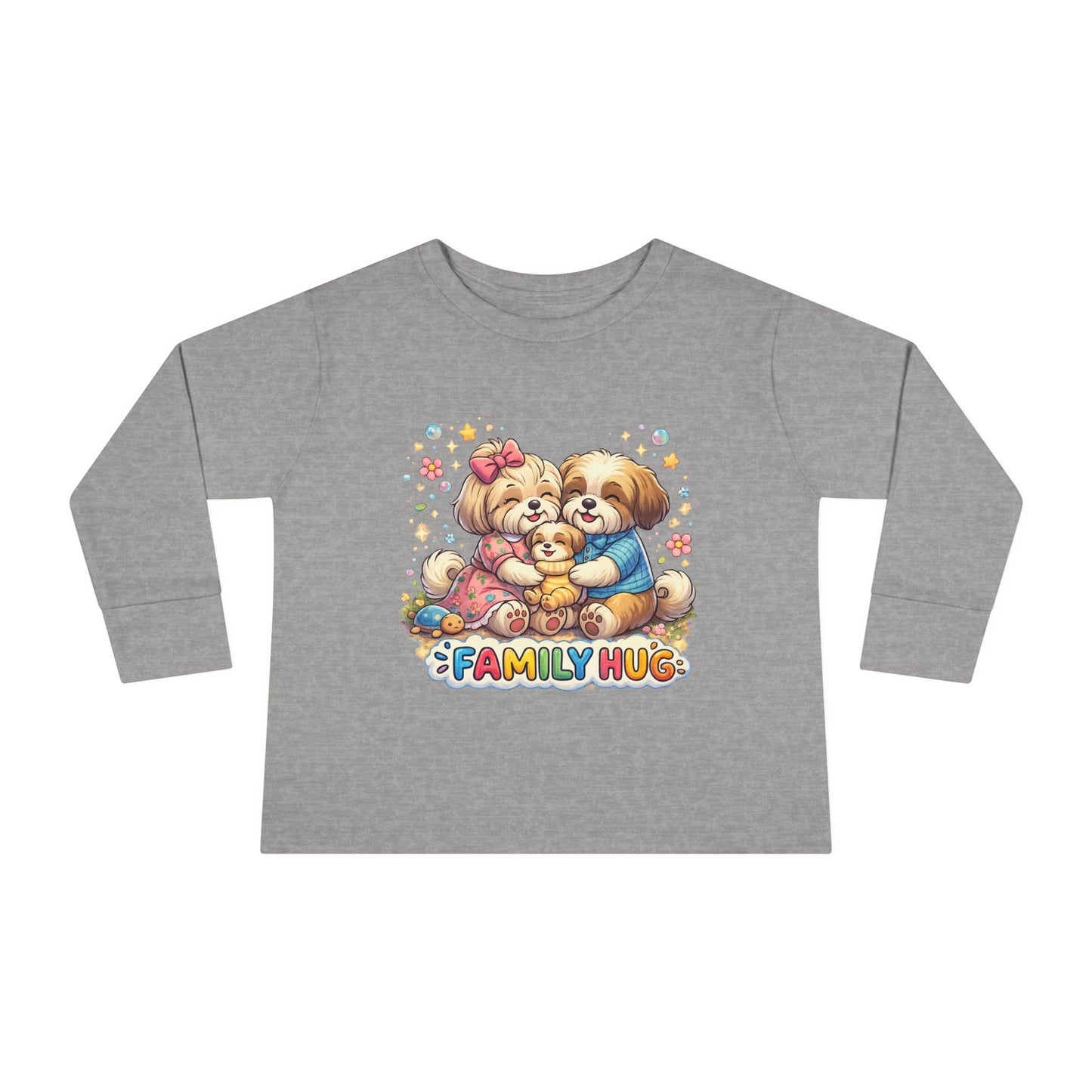 Family Hug Shih Tzu Toddler Long Sleeve Tee