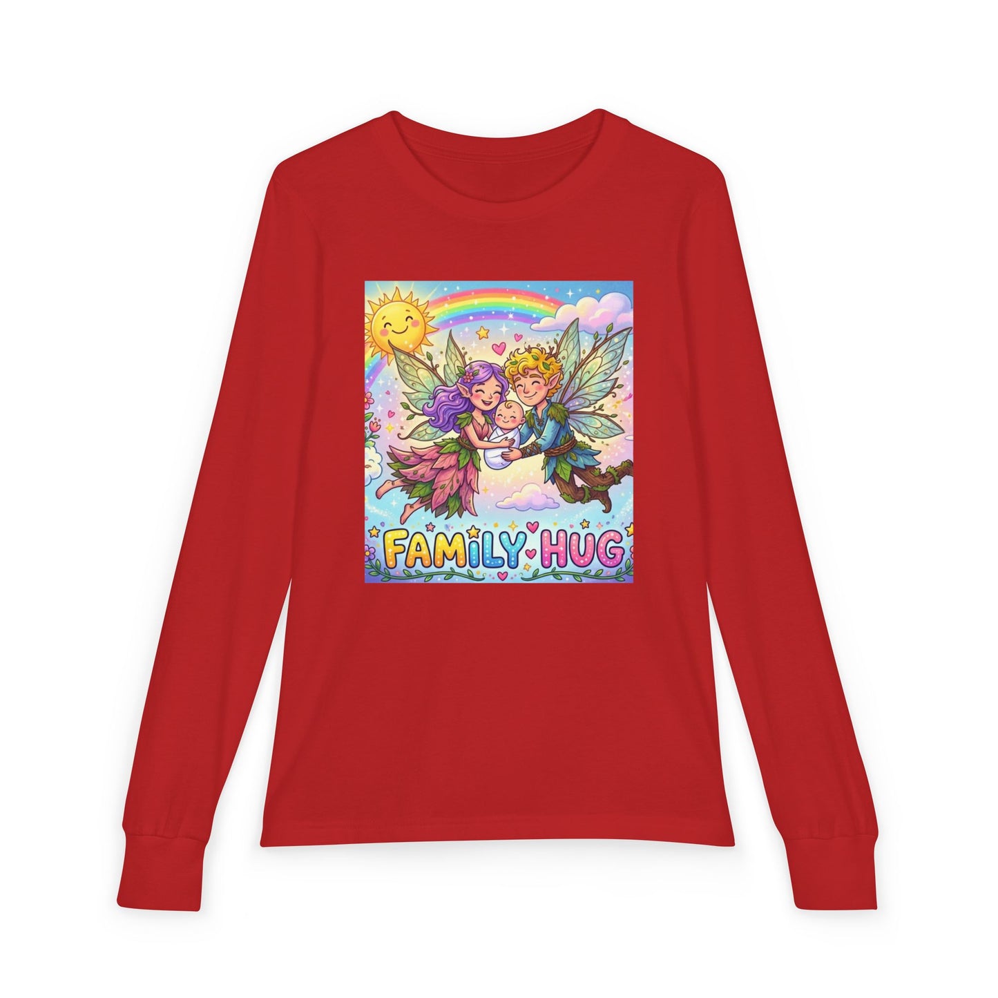 Family Hug Fairy Youth Jersey Long Sleeve Tee