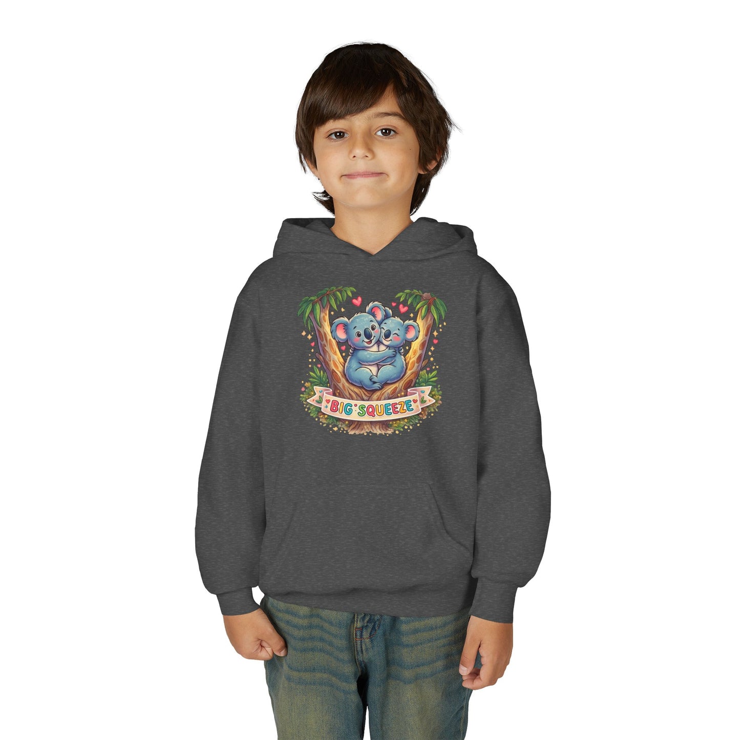 Big Squeeze Koala Youth Heavy Blend Hooded Sweatshirt