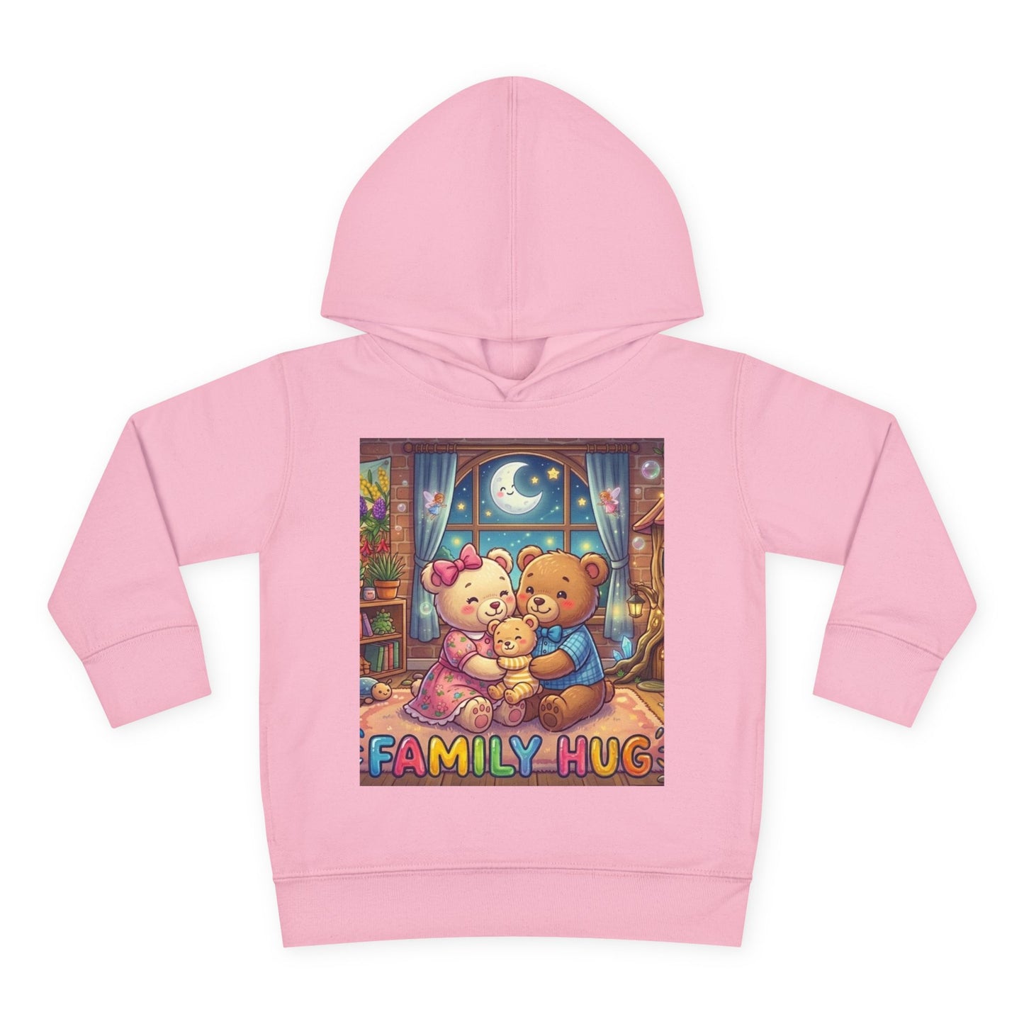 Family Hug Teddy Toddler Pullover Fleece Hoodie