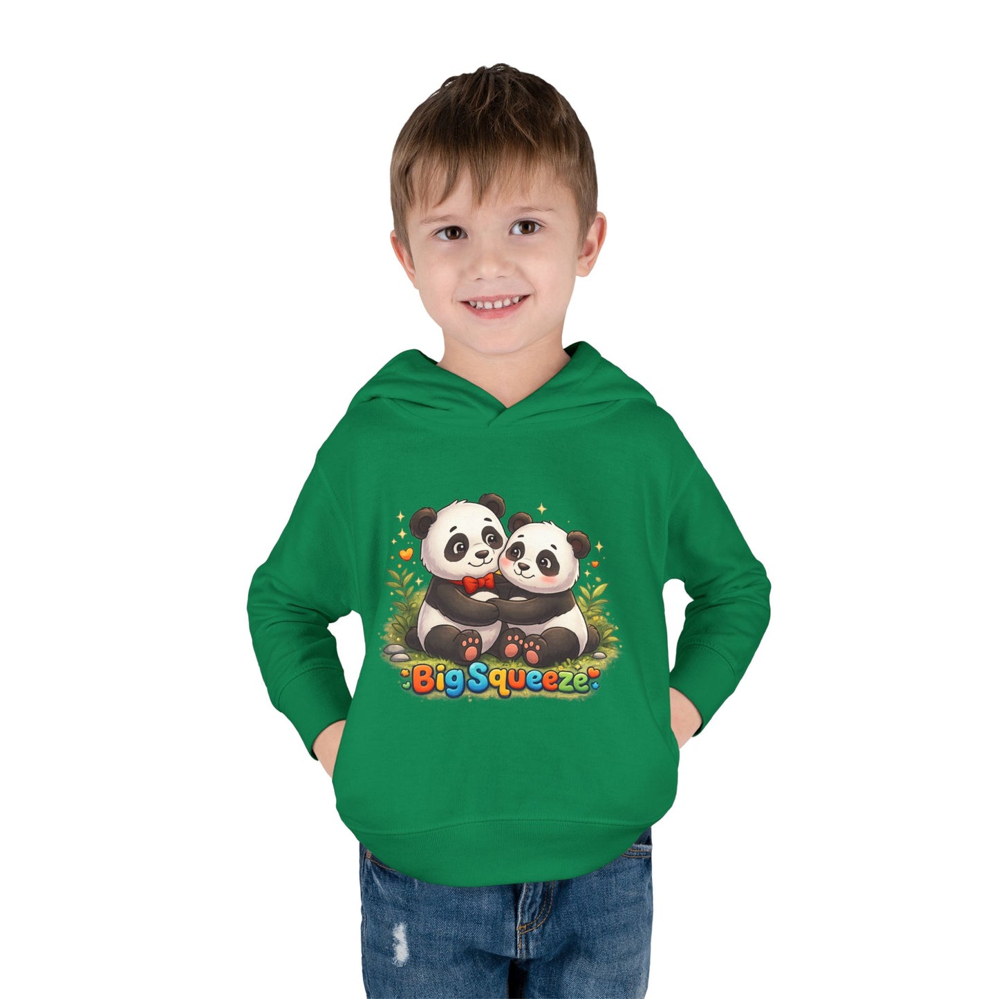 Big Squeeze Panda Toddler Pullover Fleece Hoodie