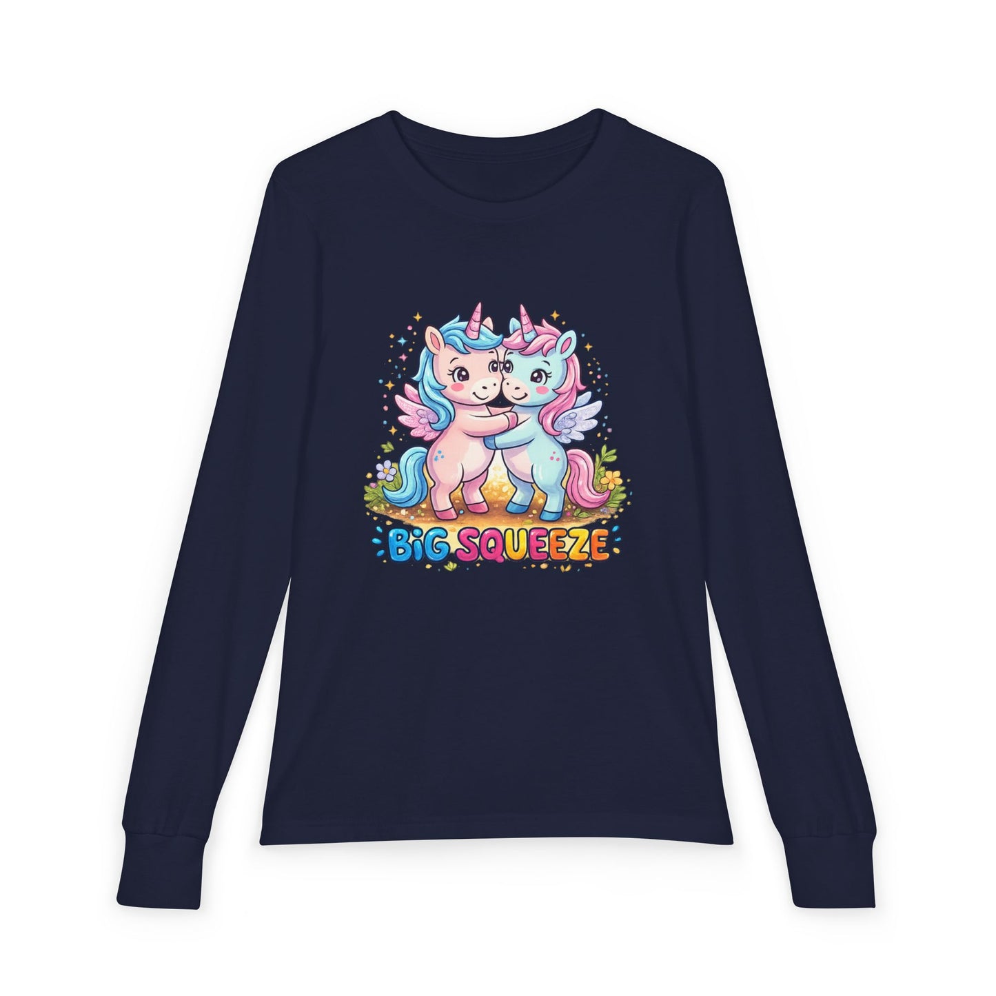 Big Squeeze Unicorn Youth Jersey Long Sleeve Tee