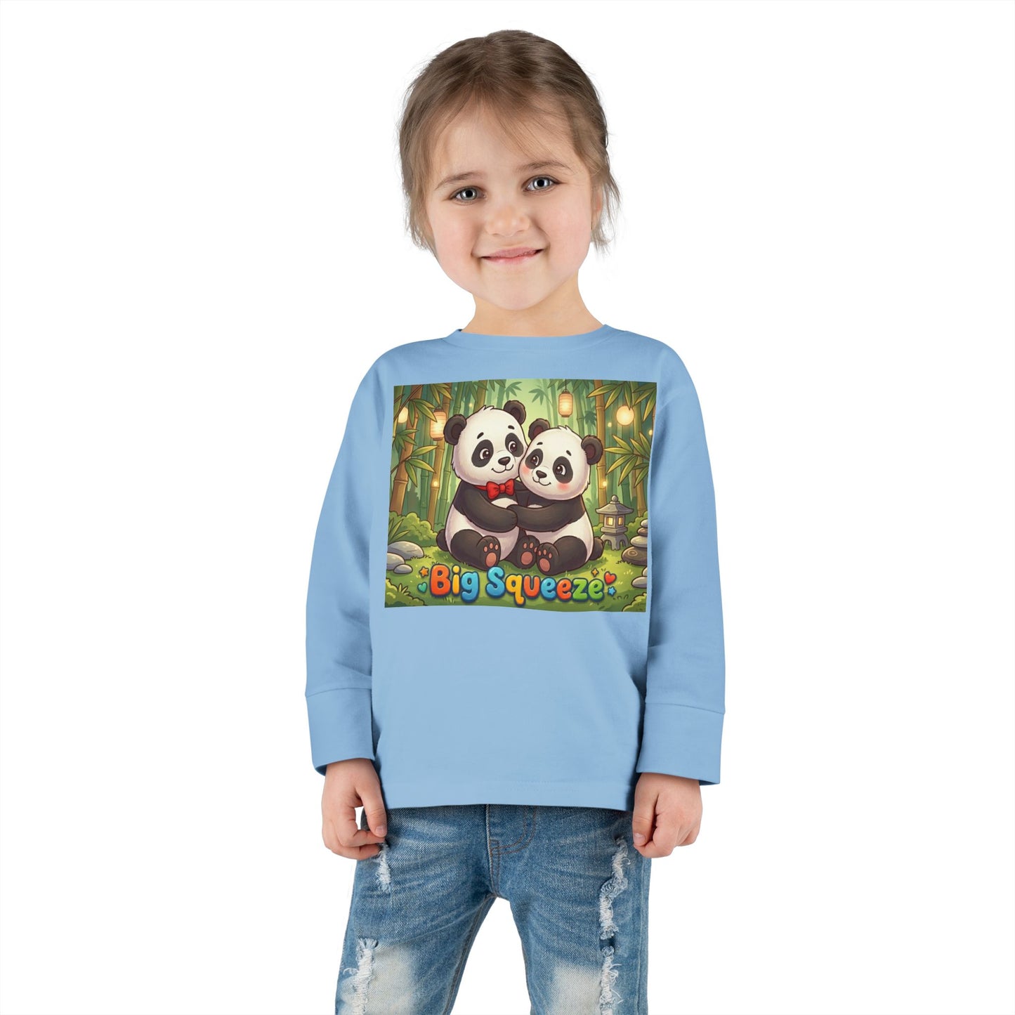 Big Squeeze Panda Toddler Long Sleeve Tee