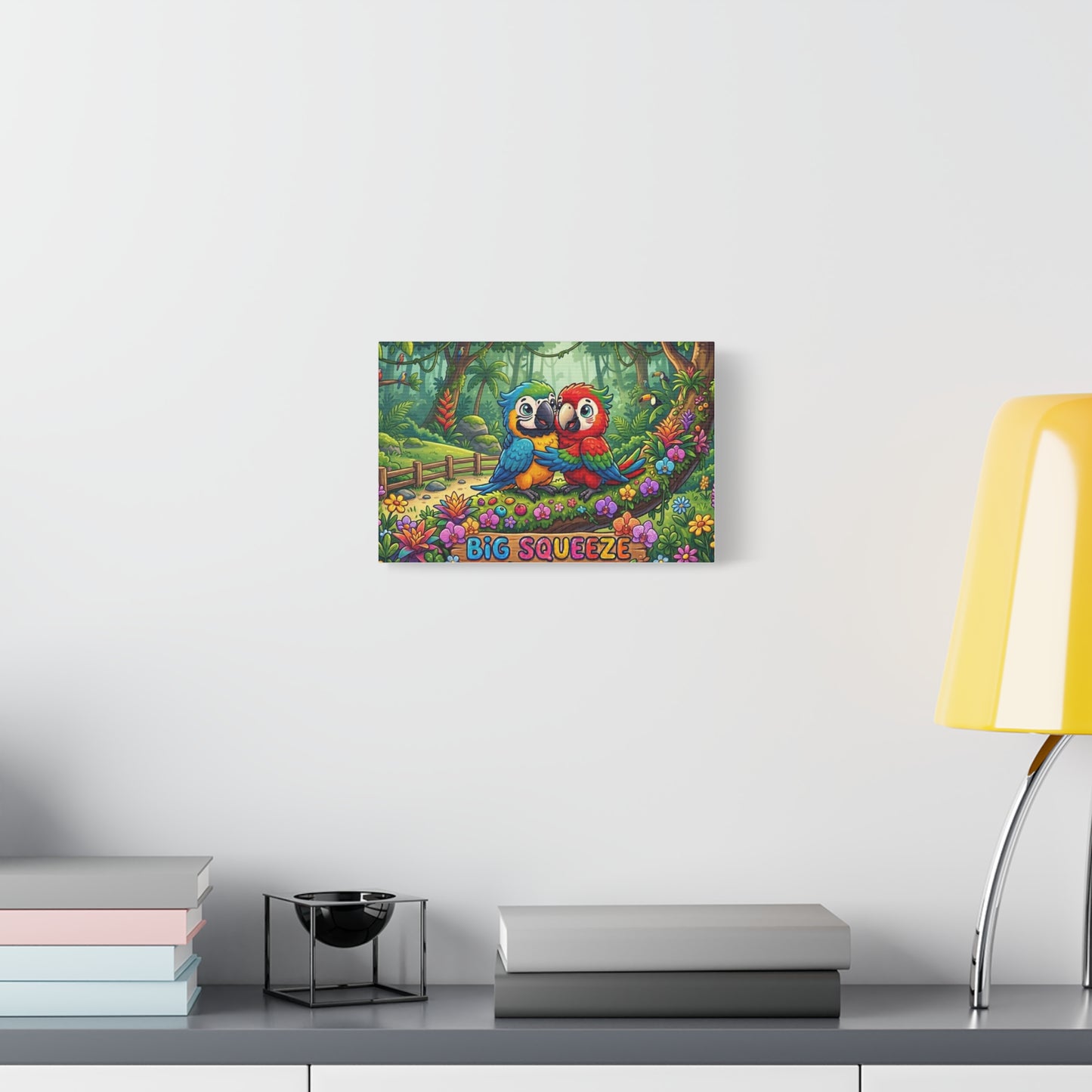 Big Squeeze Macaw Classic Canvas