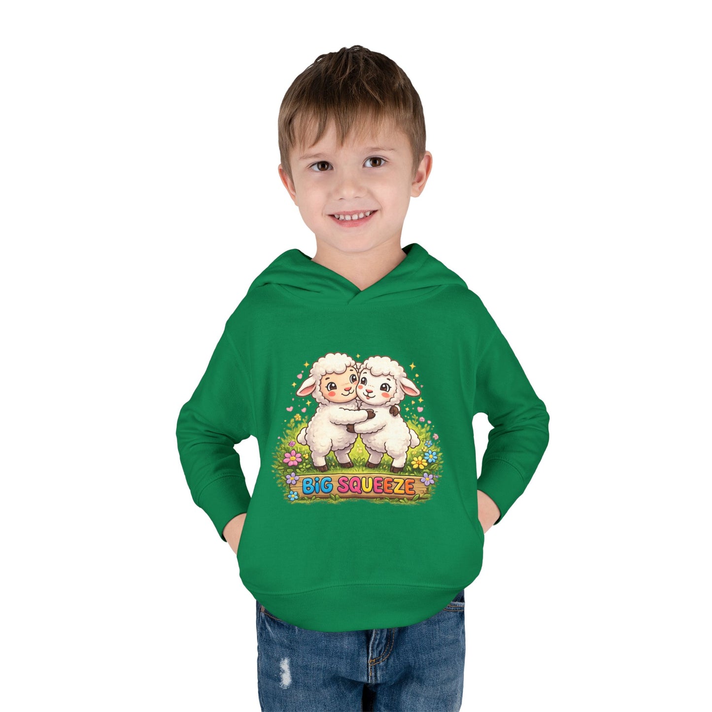 Big Squeeze Lamb Toddler Pullover Fleece Hoodie