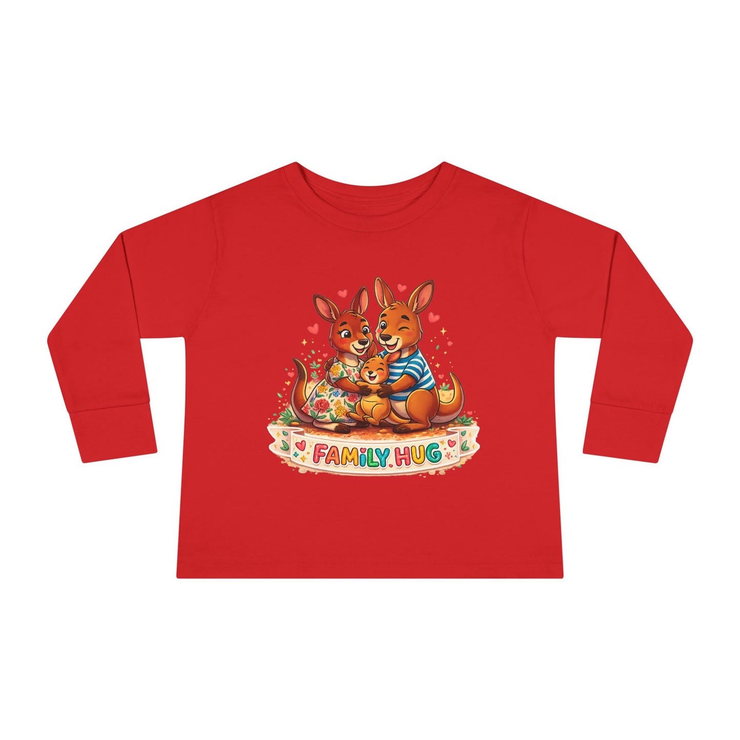 Family Hug Kangaroo Toddler Long Sleeve Tee