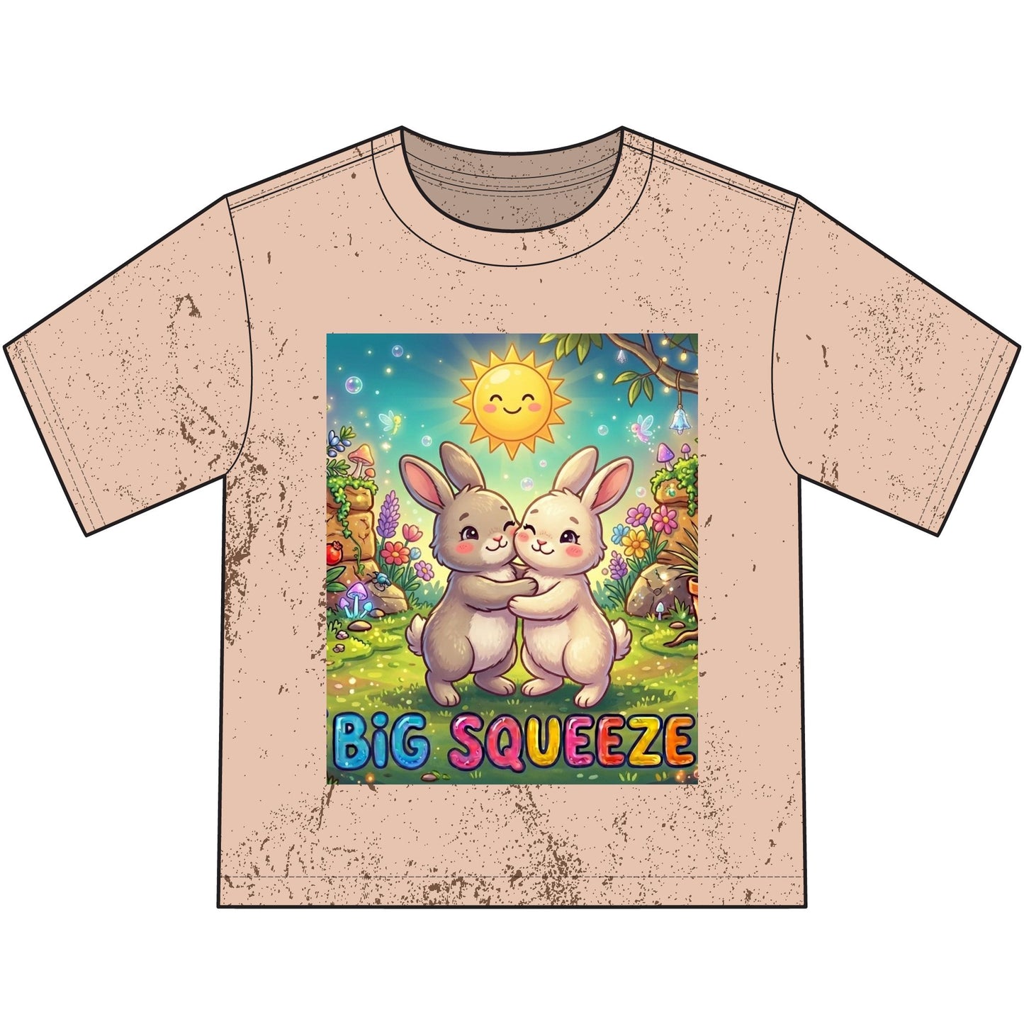 Big Squeeze Bunny Heavyweight Color Blast Youth T-Shirt