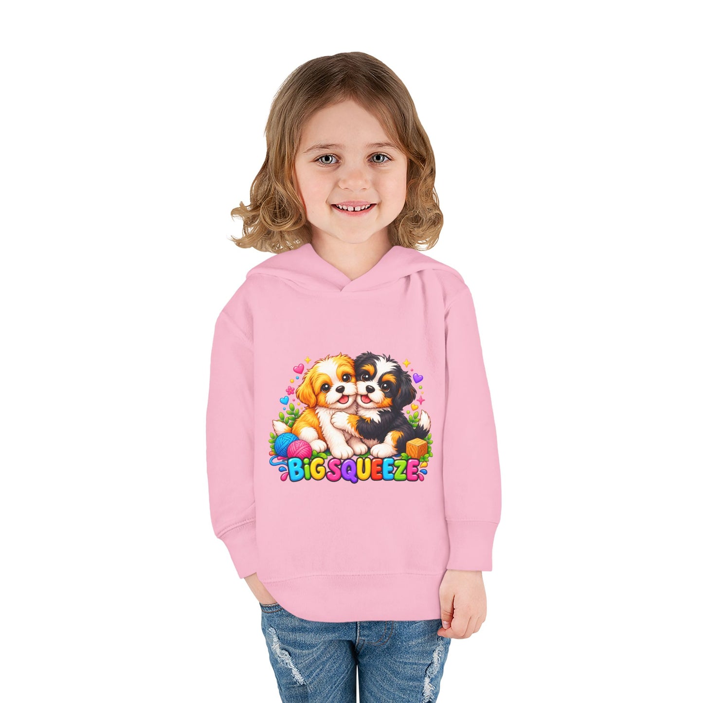 Big Squeeze Shih Tzu Toddler Pullover Fleece Hoodie
