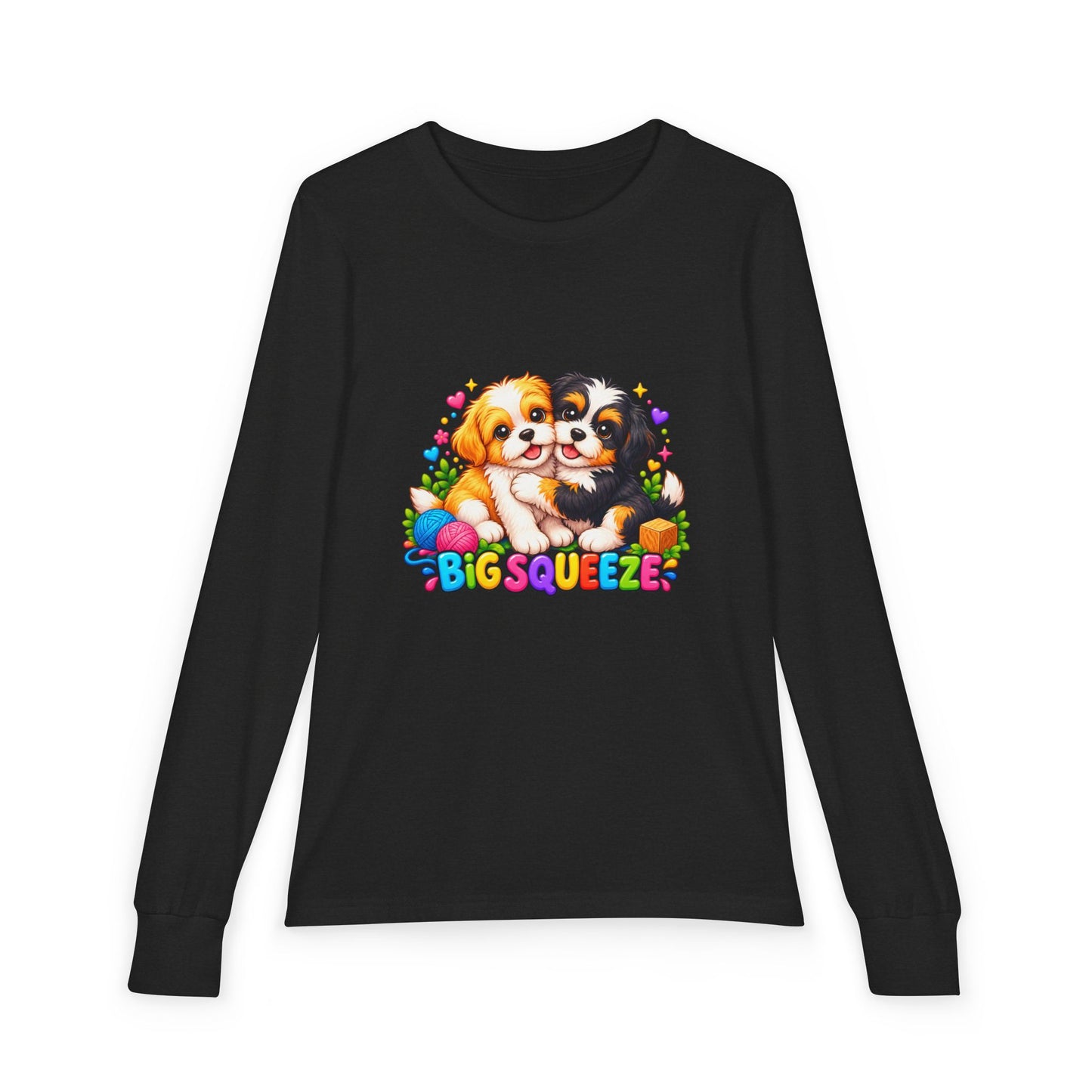 Big Squeeze Shih Tzu Youth Jersey Long Sleeve Tee
