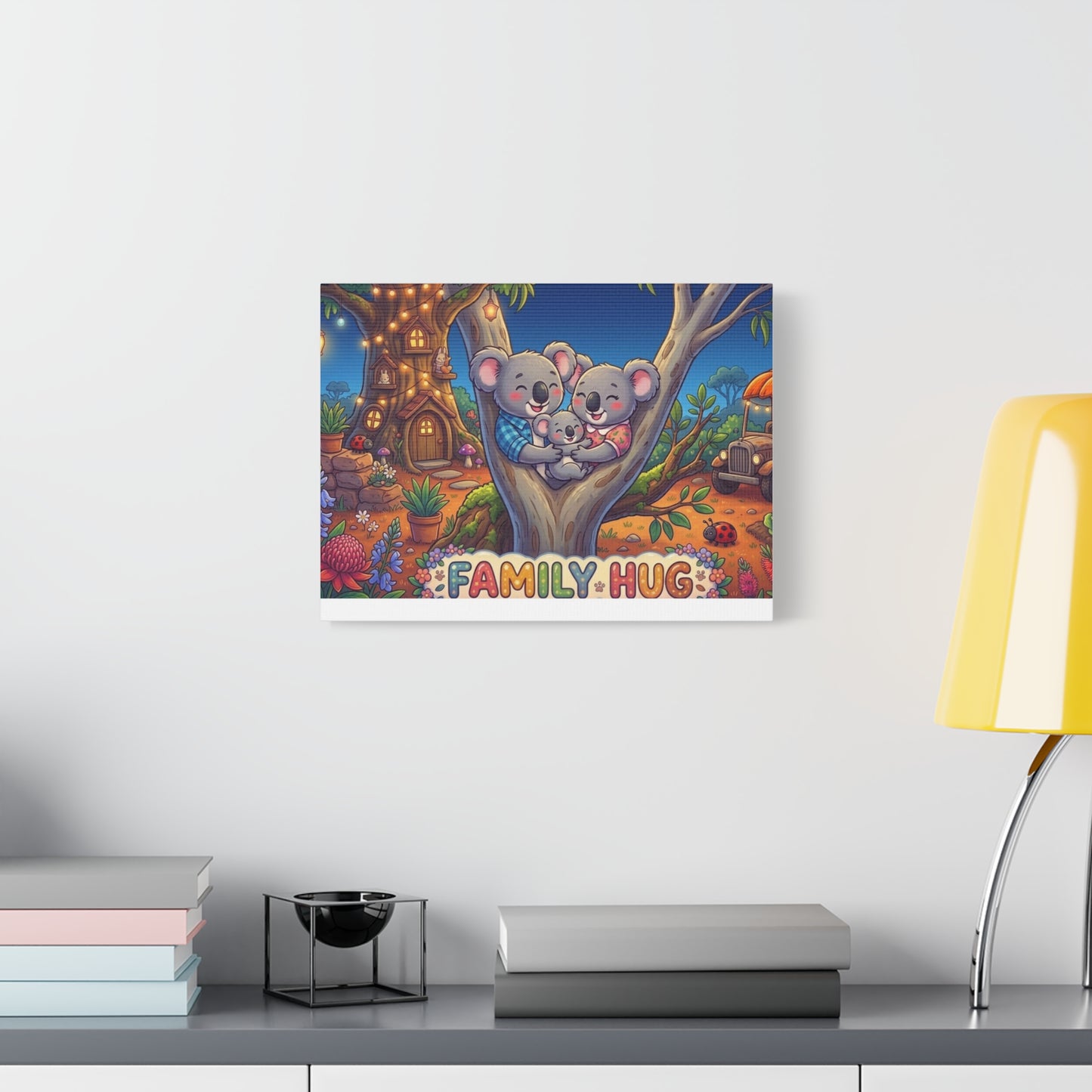 Family Hug Koala Classic Canvas