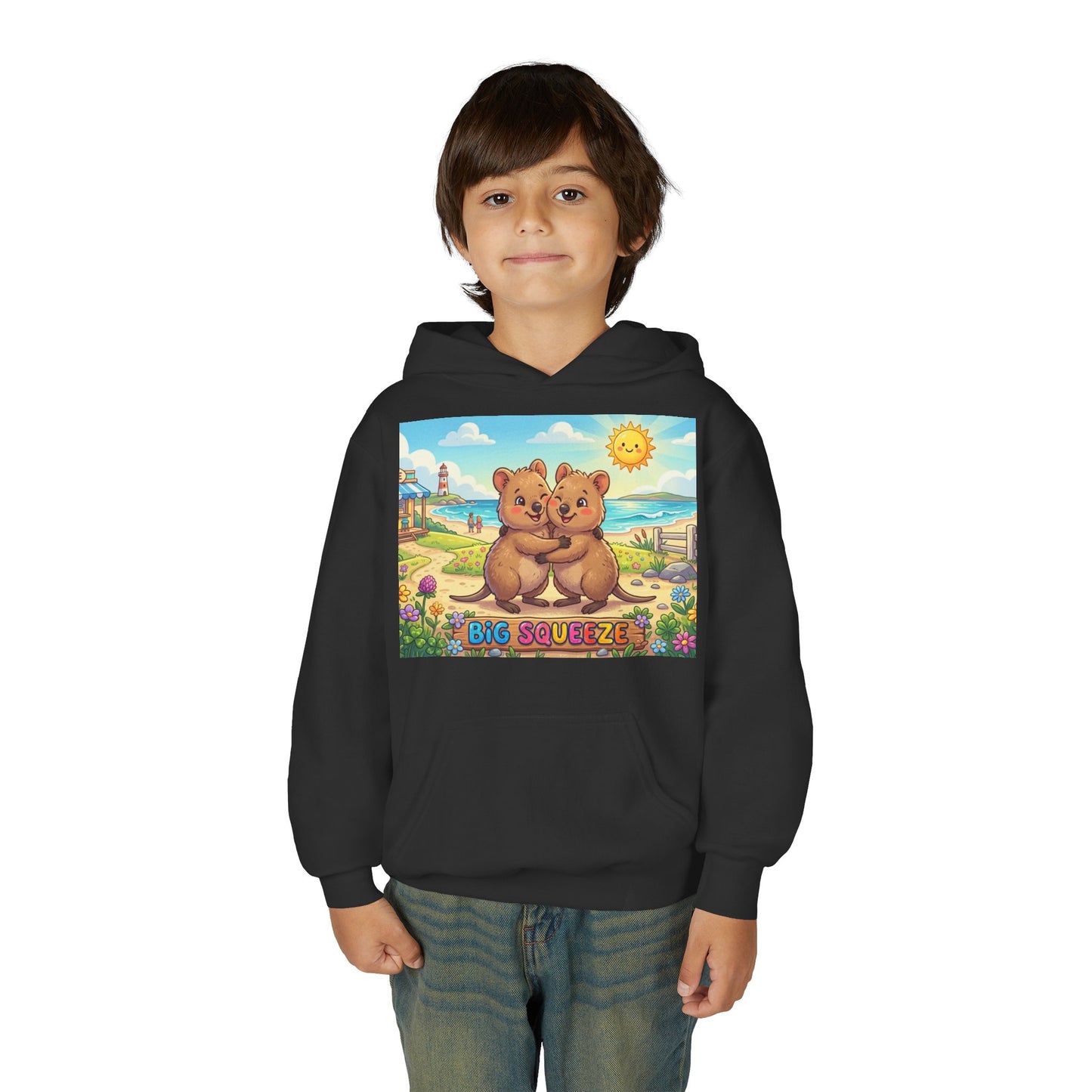 Big Squeeze Quokka Youth Heavy Blend Hooded Sweatshirt
