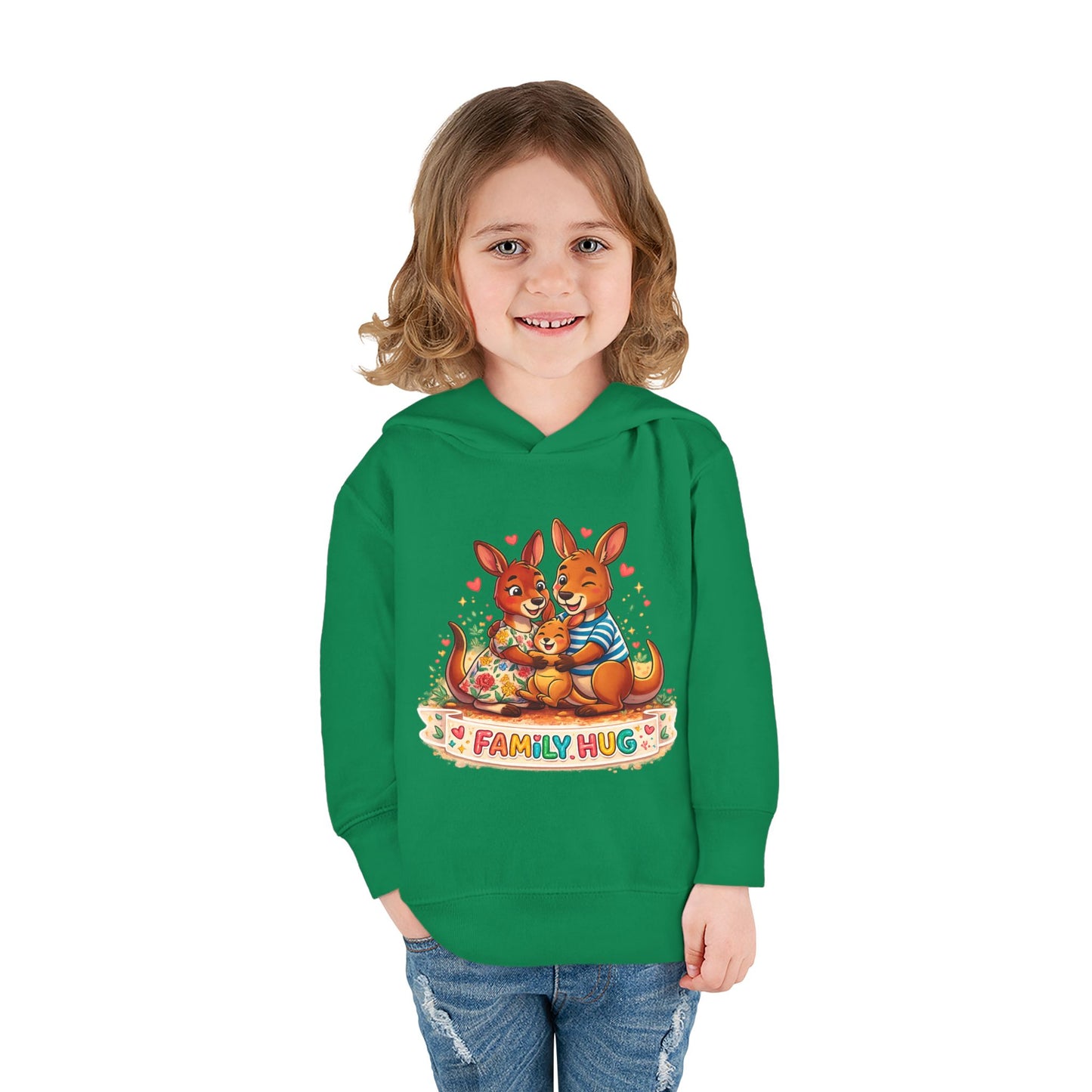 Family Hug Kangaroo Toddler Pullover Fleece Hoodie