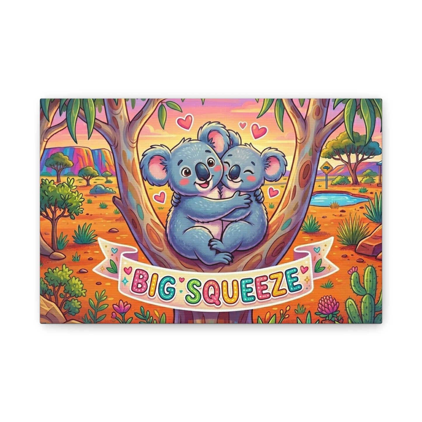 Big Squeeze Koala Classic Canvas