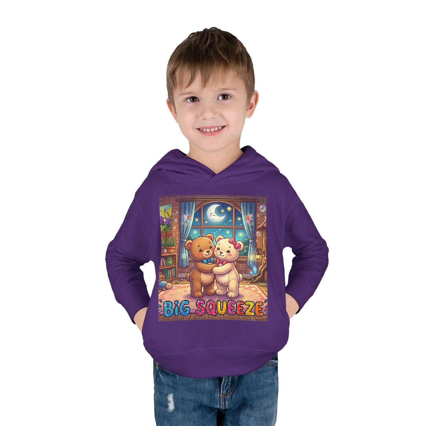 Big Squeeze Teddy Toddler Pullover Fleece Hoodie
