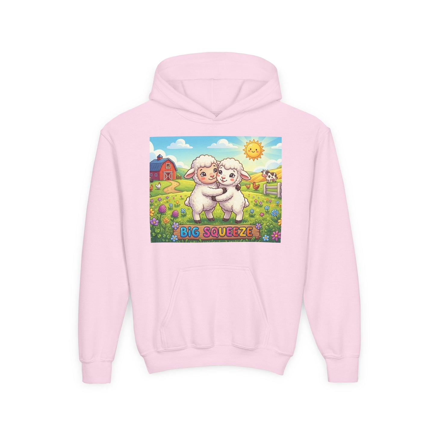 Big Squeeze Lamb Youth Heavy Blend Hooded Sweatshirt