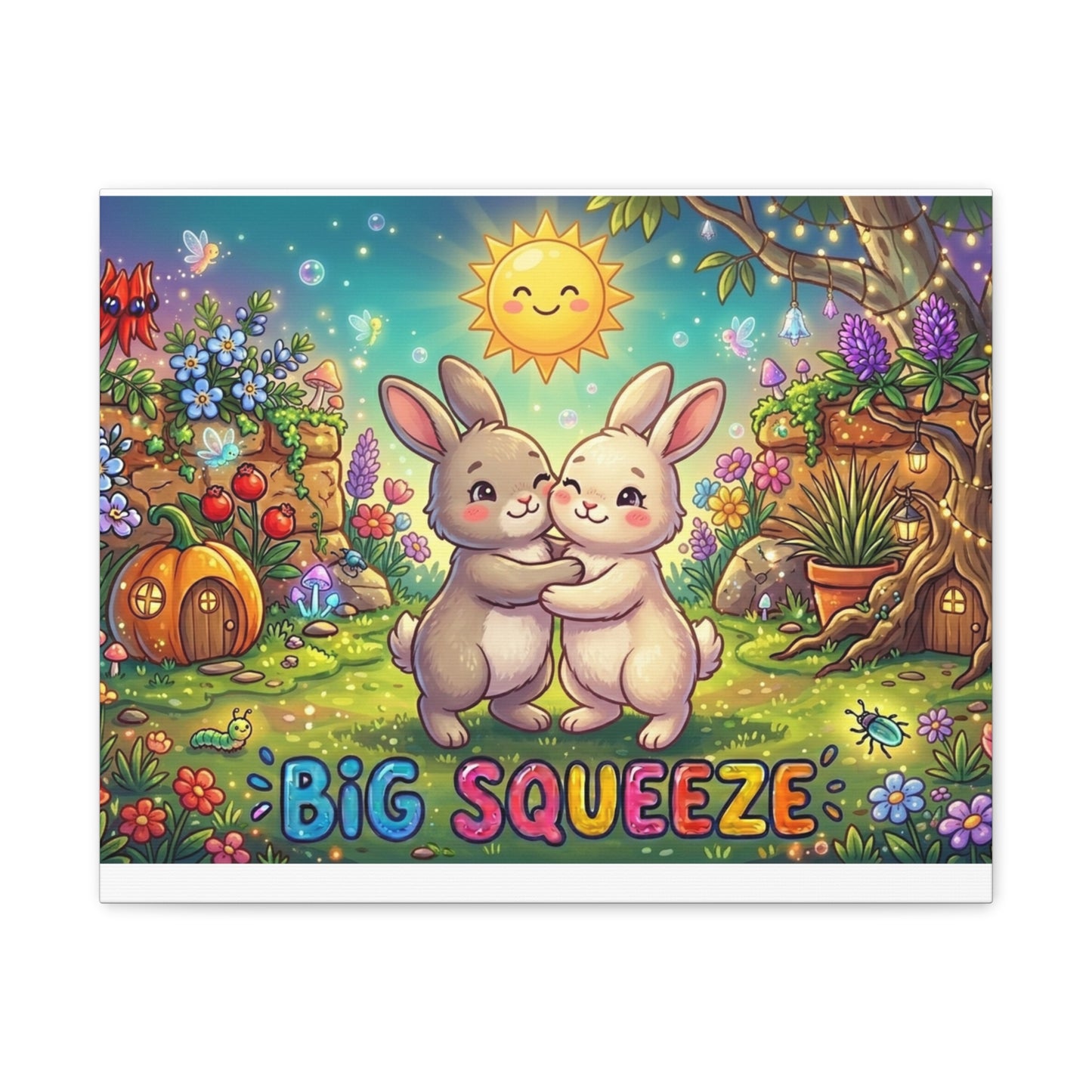 Big Squeeze Bunny Classic Canvas