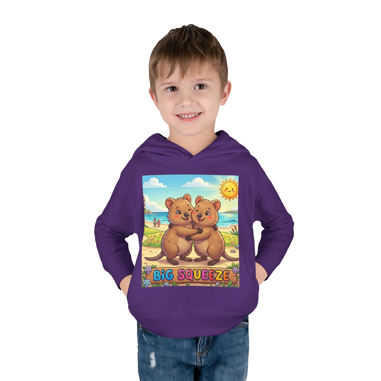 Big Squeeze Quokka Toddler Pullover Fleece Hoodie