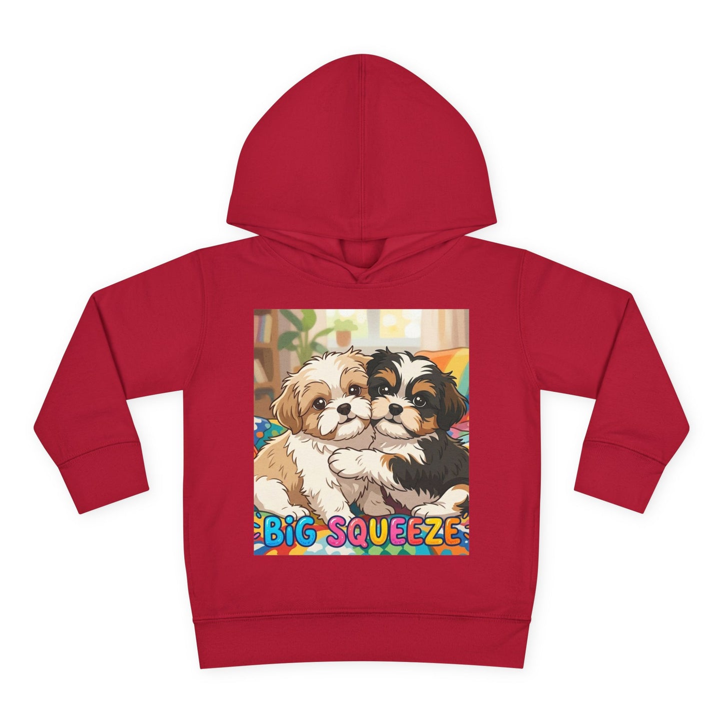 Big Squeeze Shih Tzu Toddler Pullover Fleece Hoodie