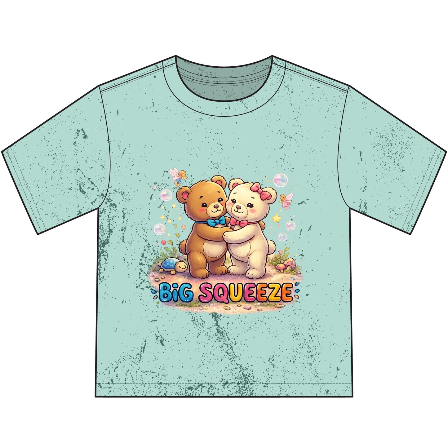 Big Squeeze Teddy Heavyweight Color Blast Youth T-Shirt