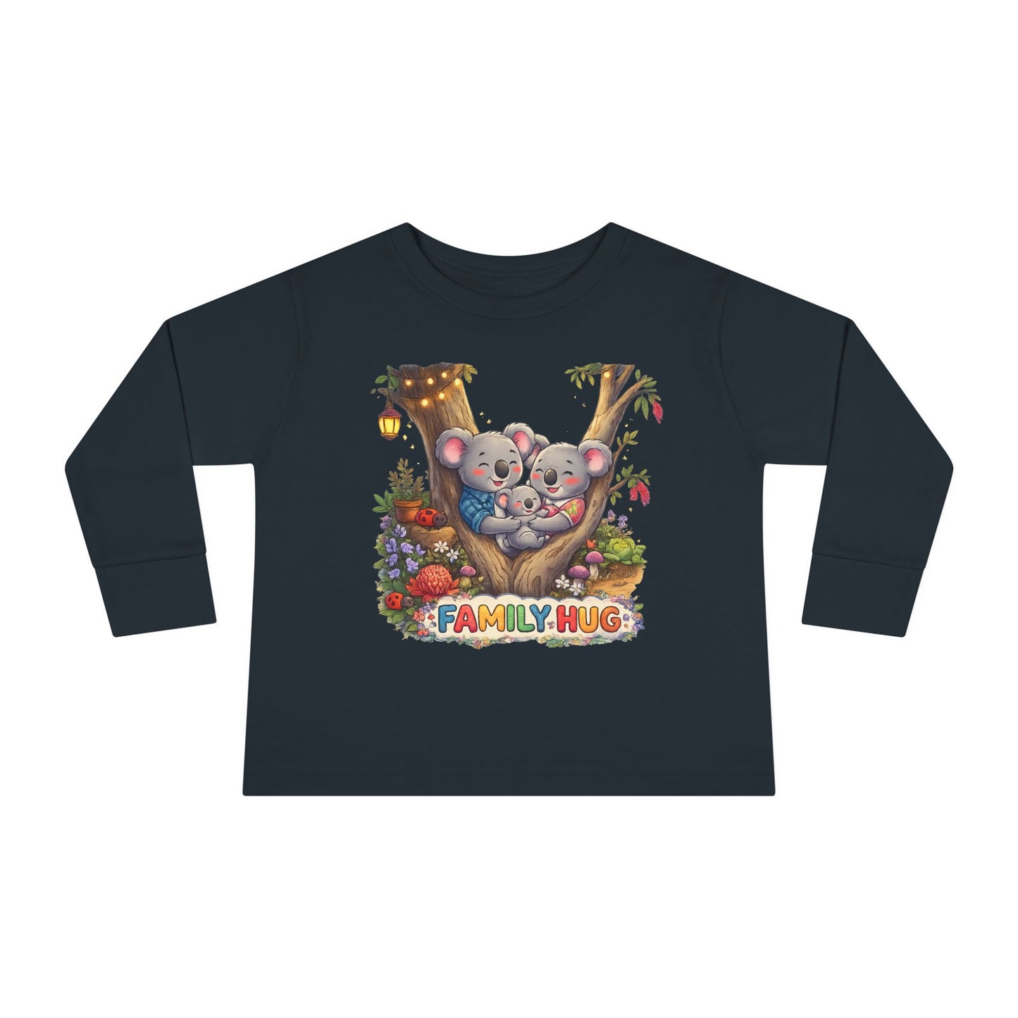 Family Hug Koala Toddler Long Sleeve Tee