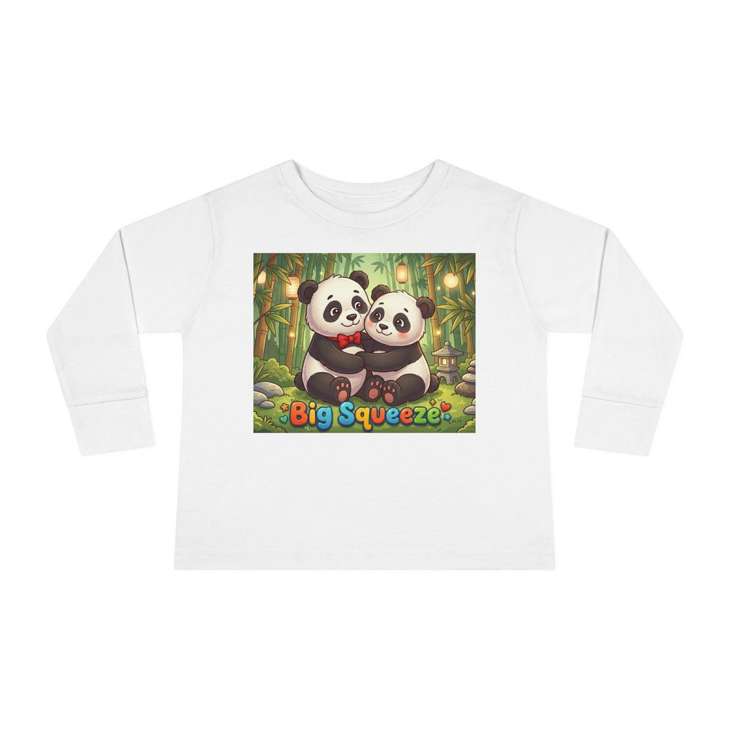 Big Squeeze Panda Toddler Long Sleeve Tee
