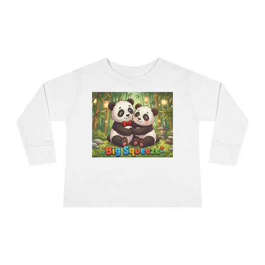 Big Squeeze Panda Toddler Long Sleeve Tee