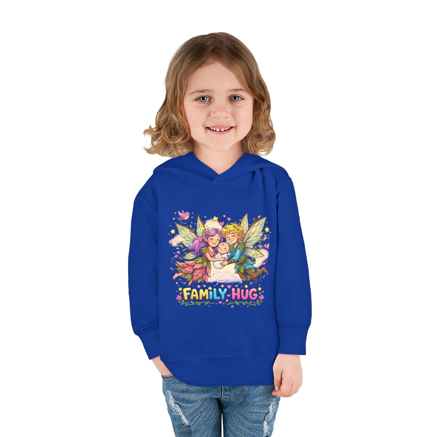 Family Hug Fairy Toddler Pullover Fleece Hoodie