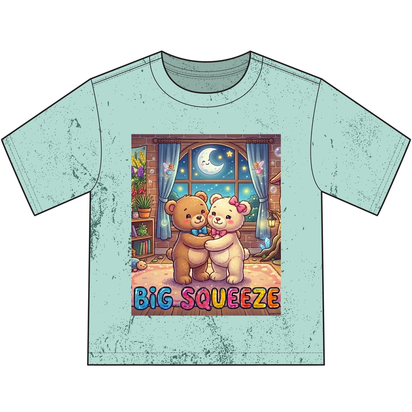 Big Squeeze Teddy Heavyweight Color Blast Youth T-Shirt
