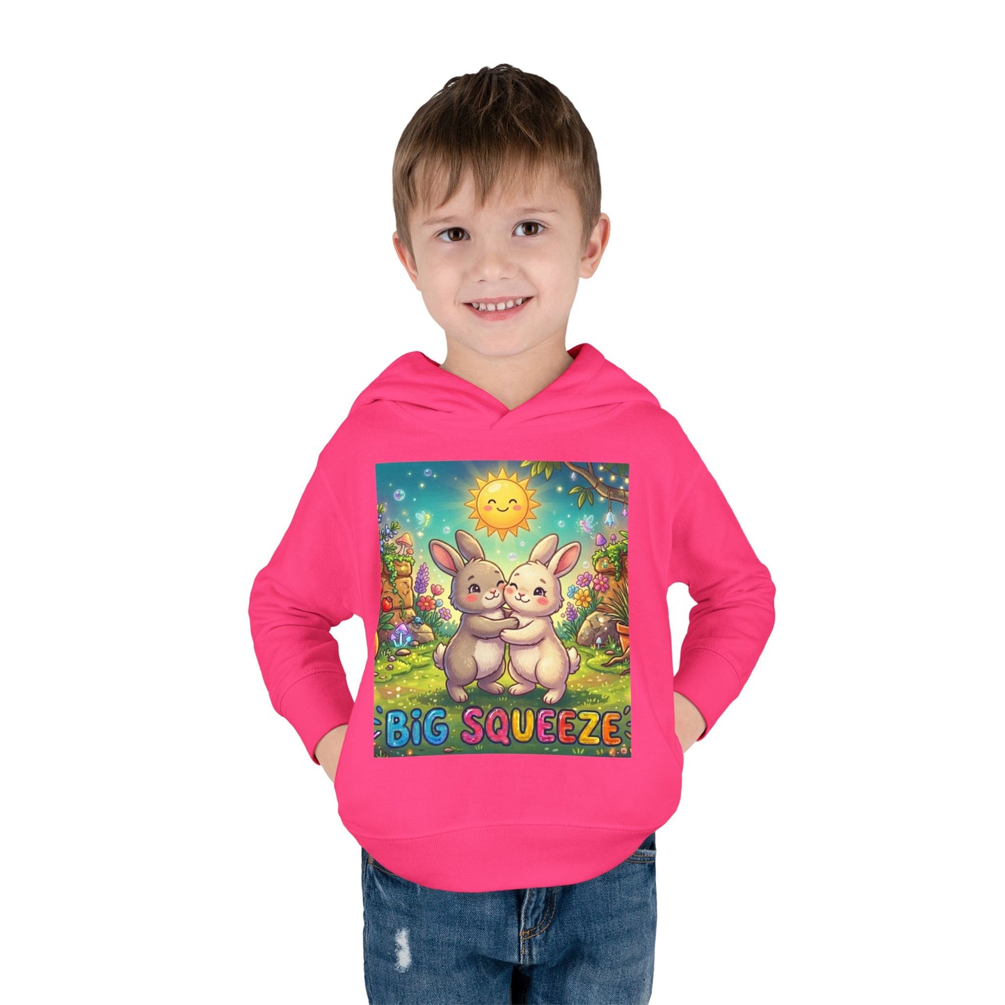 Big Squeeze Bunny Toddler Pullover Fleece Hoodie