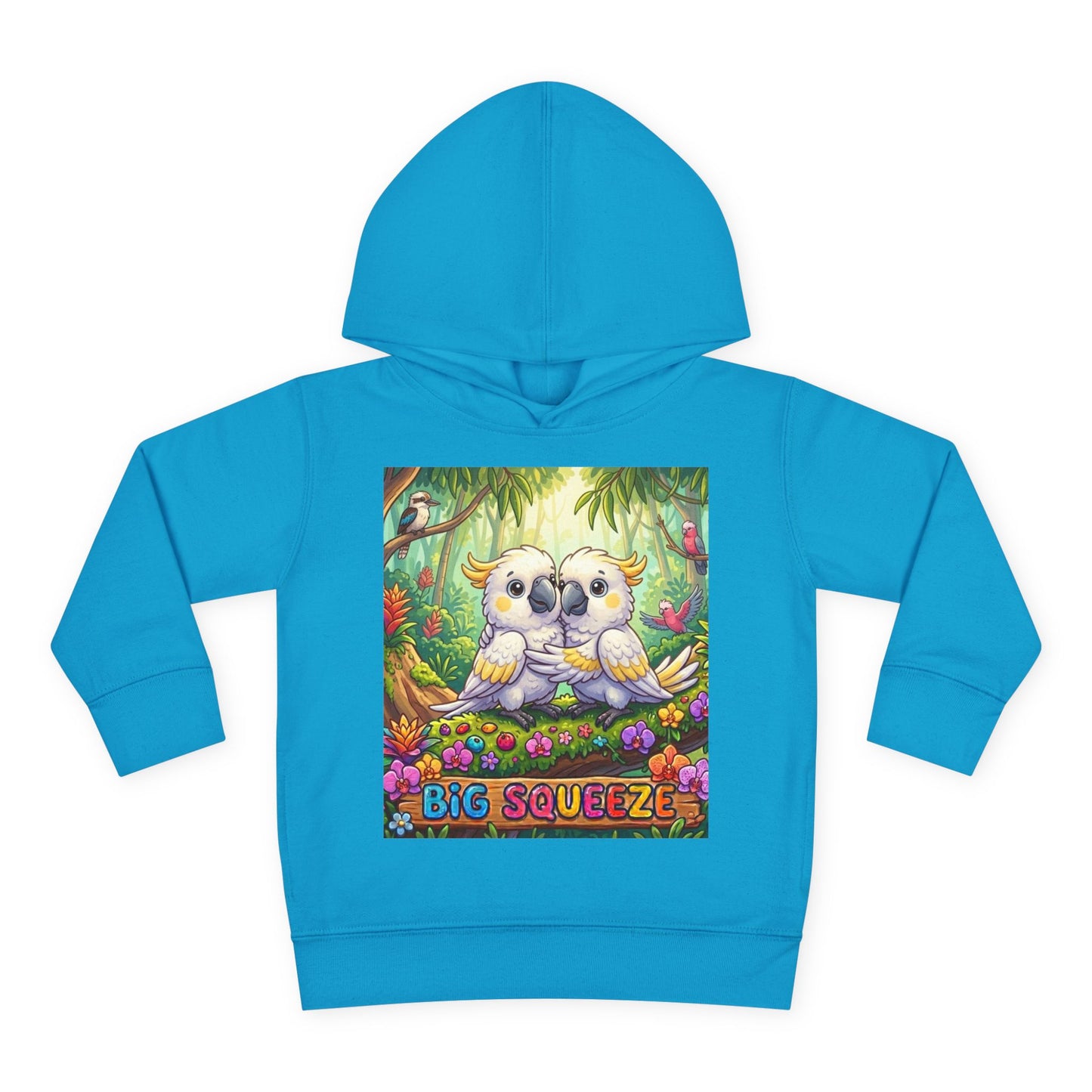 Big Squeeze Cockatoo Toddler Pullover Fleece Hoodie