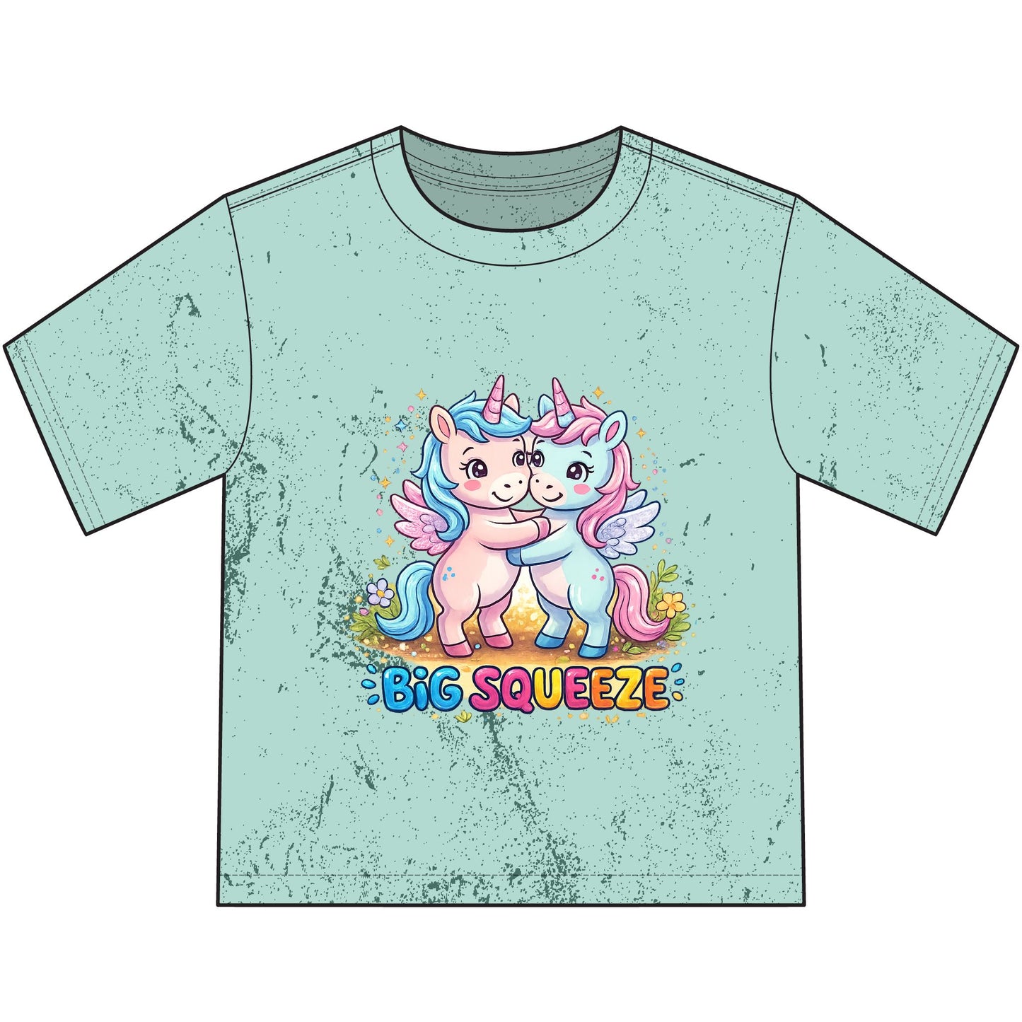 Big Squeeze Unicorn Heavyweight Color Blast Youth T-Shirt