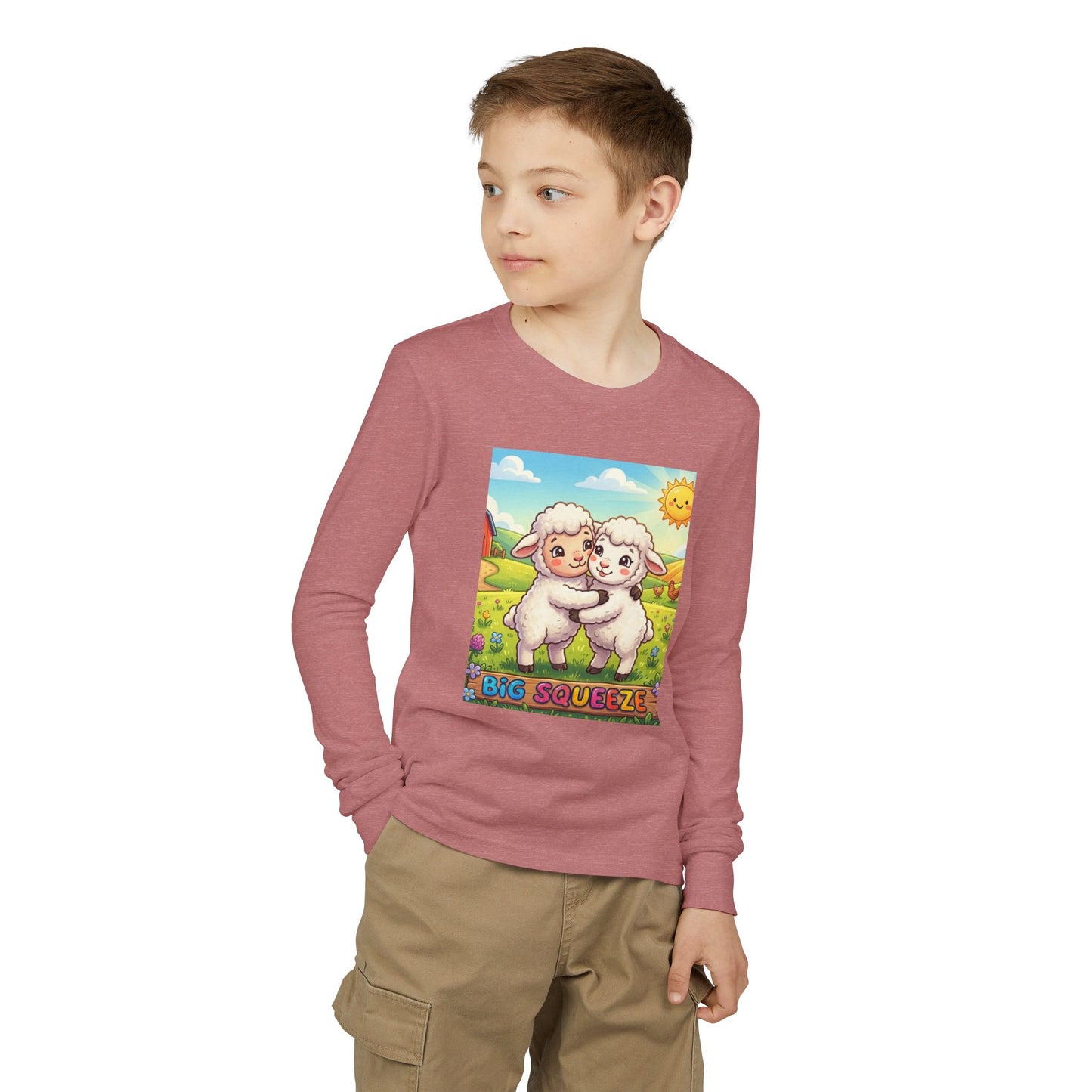 Big Squeeze Lamb Youth Jersey Long Sleeve Tee
