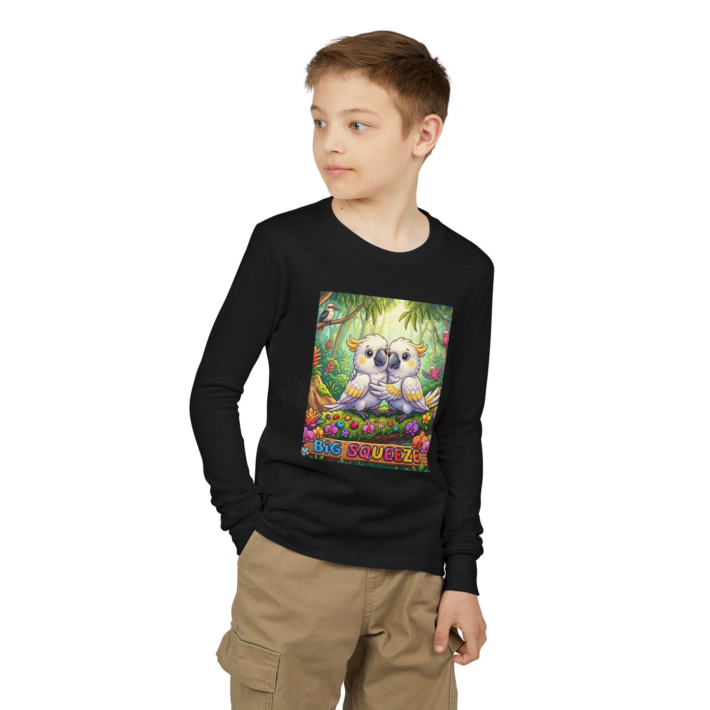 Big Squeeze Cockatoo Youth Jersey Long Sleeve Tee