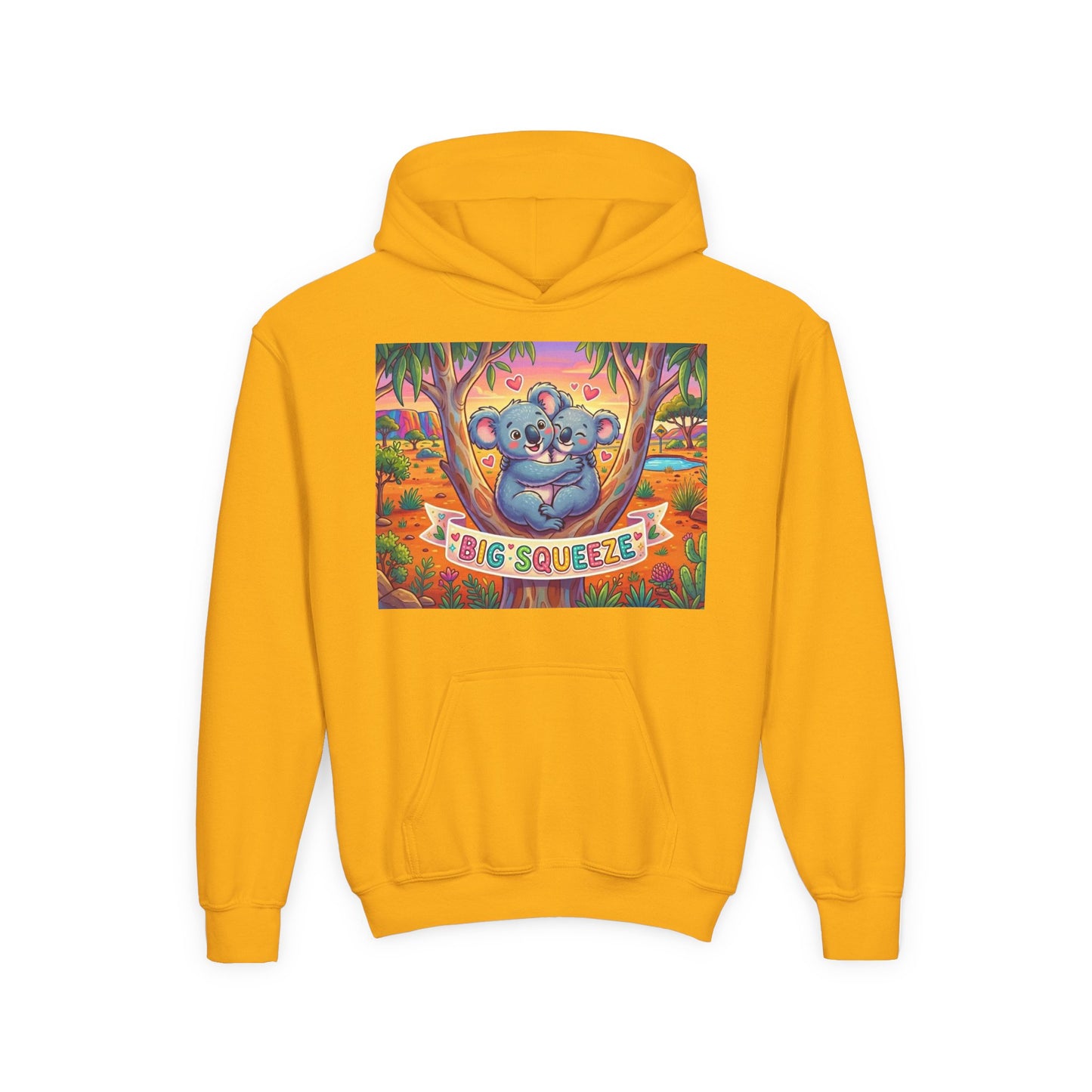 Big Squeeze Koala Youth Heavy Blend Hooded Sweatshirt