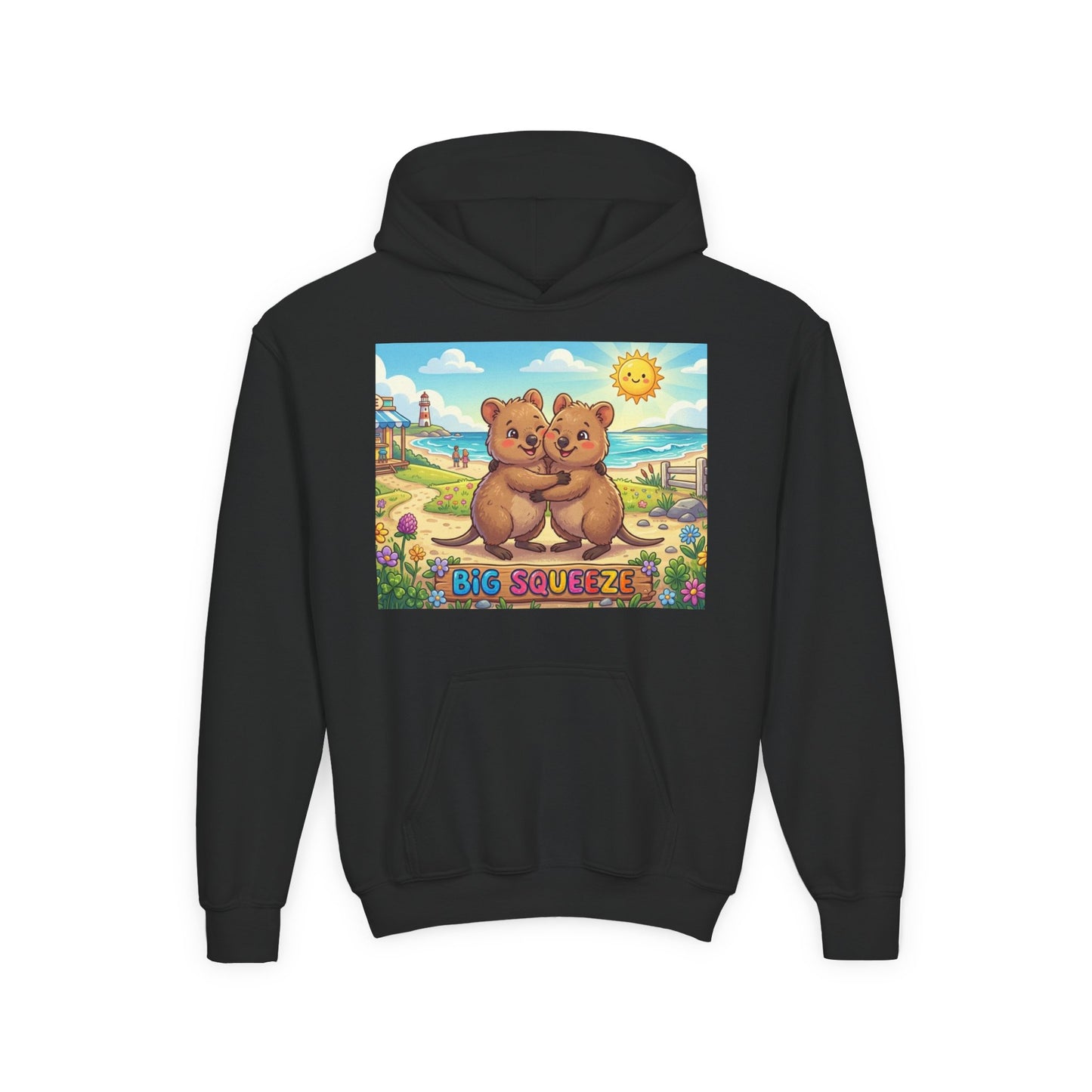Big Squeeze Quokka Youth Heavy Blend Hooded Sweatshirt