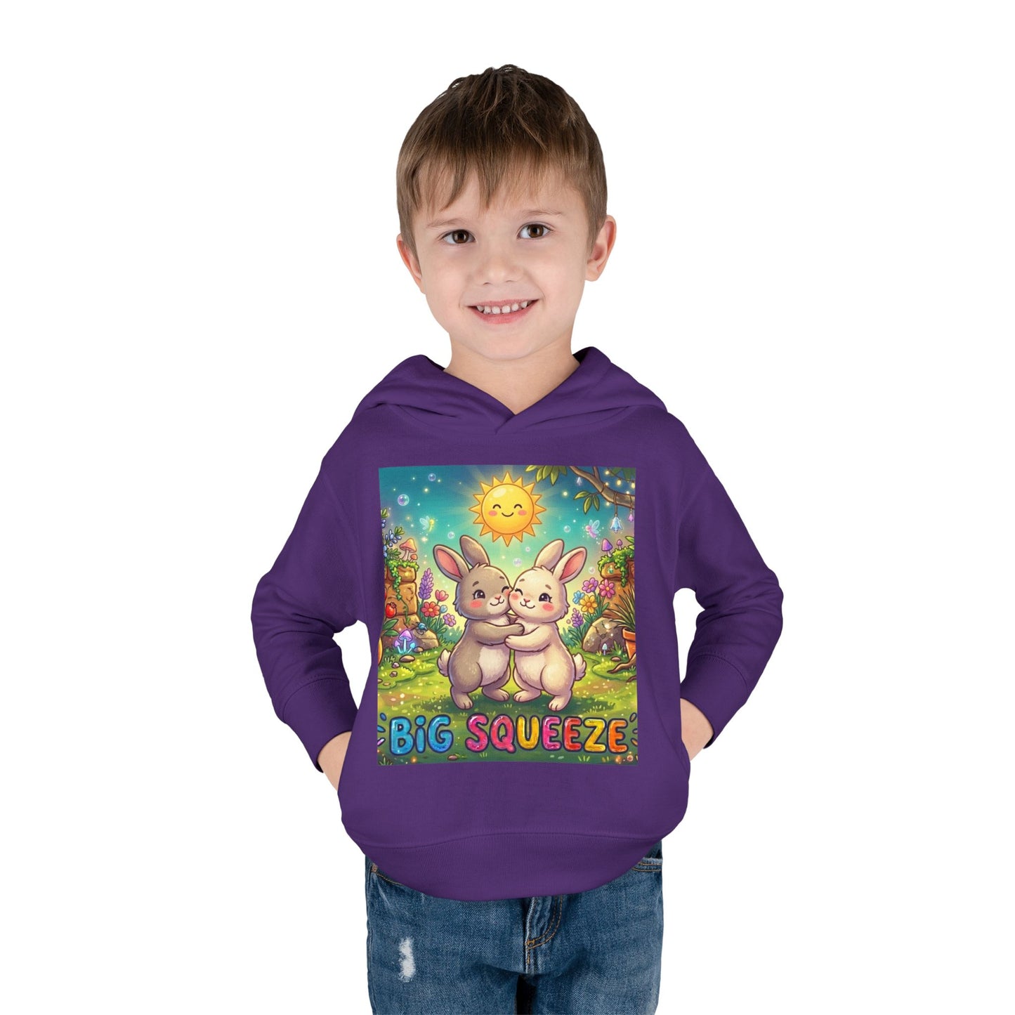 Big Squeeze Bunny Toddler Pullover Fleece Hoodie