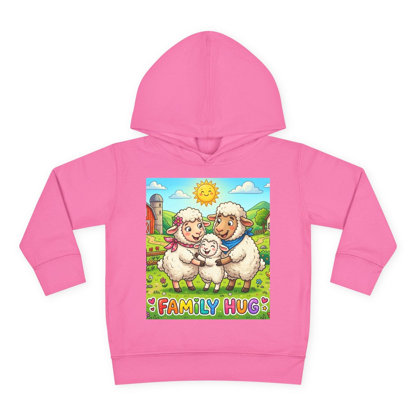 Family Hug Lamb Toddler Pullover Fleece Hoodie
